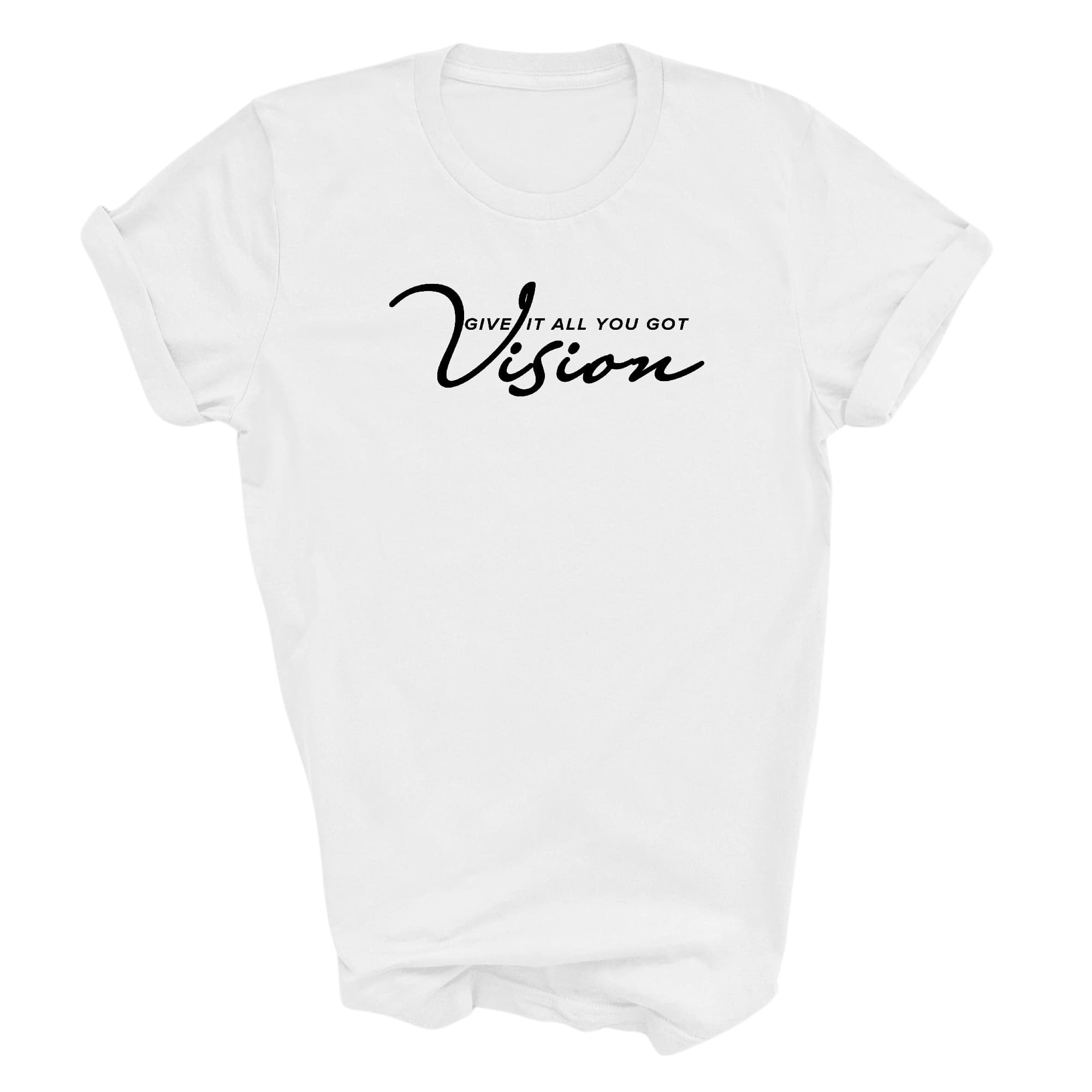 Graphic Tee T-shirt Vision - Give It All You Got, Black