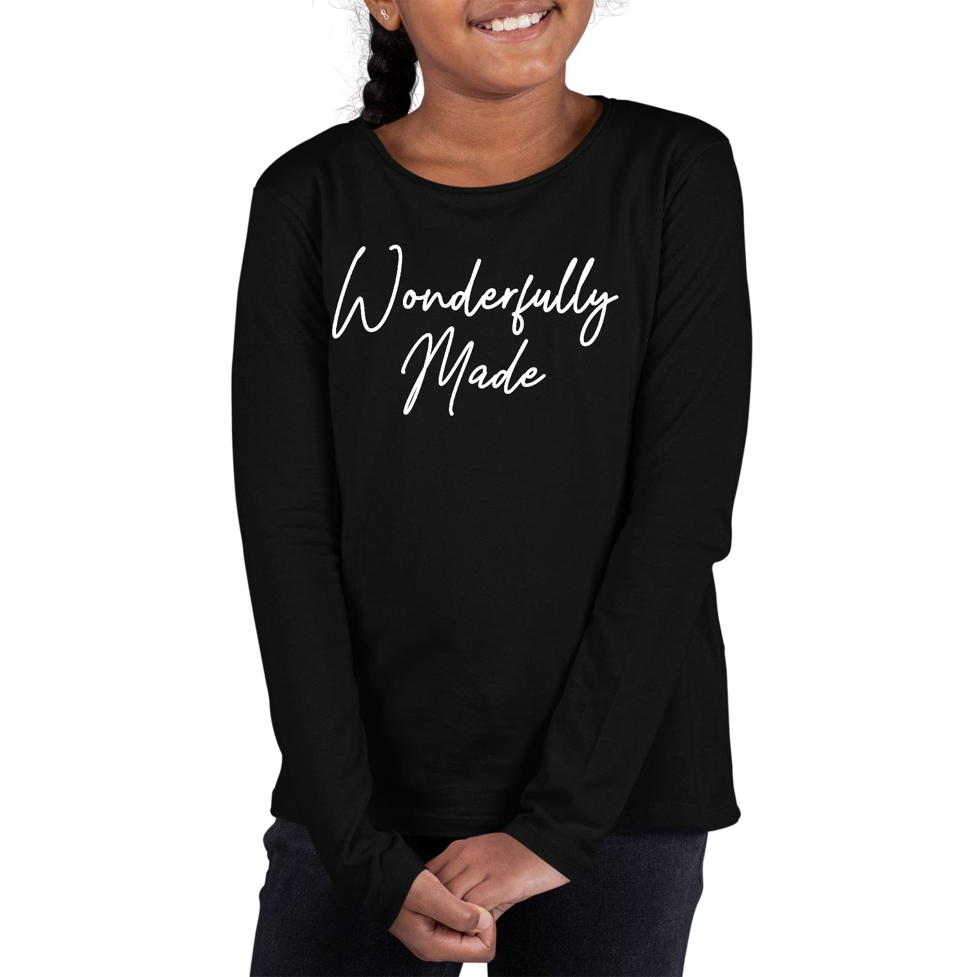 Girls Graphic T-shirt, Wonderfully Made