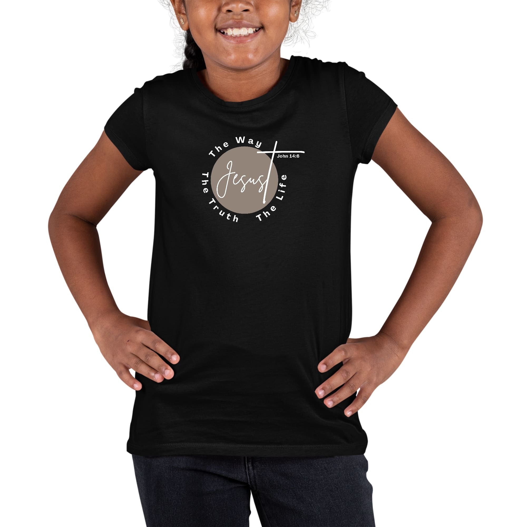 Girls T-shirt Jesus The Way The Truth The Life - Christian