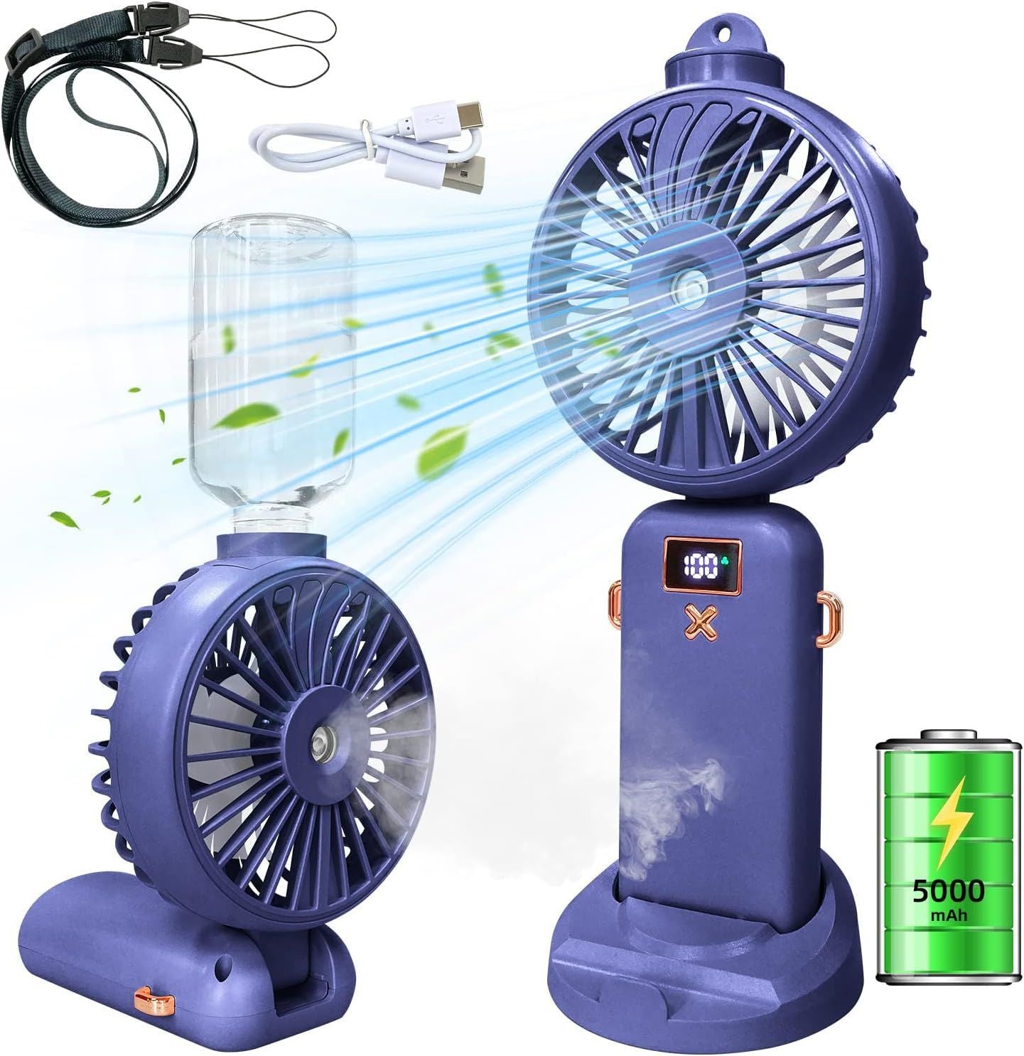 Swirling Mist - Digital Personal Misting Fan