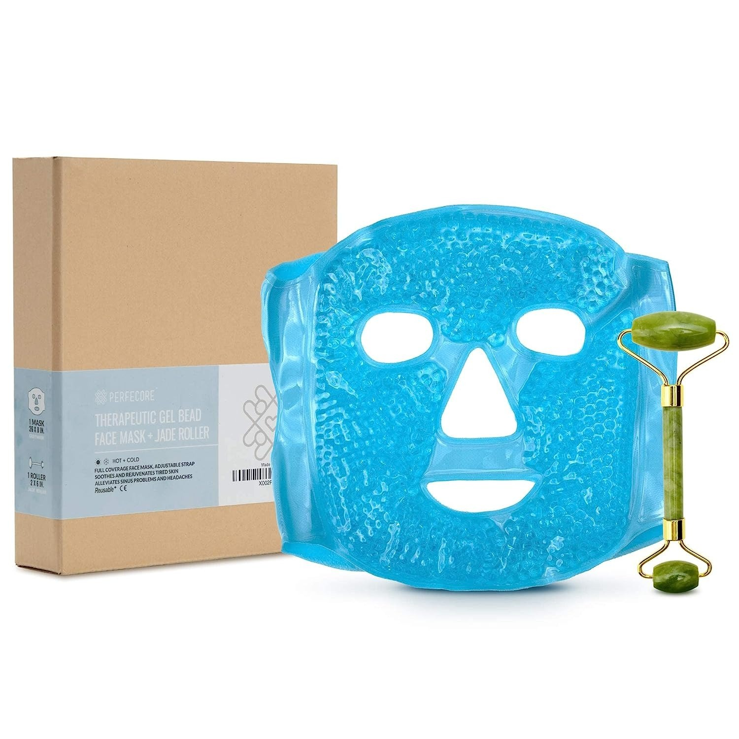 Jade Roller Ice Face Mask Set