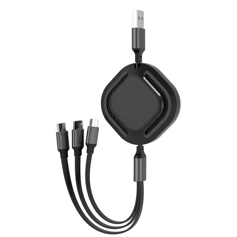 3P Experts Portable 3 In 1 Fast Charging Cable Type C/micro Usb Cable 2.1a Multi Port 43.3in