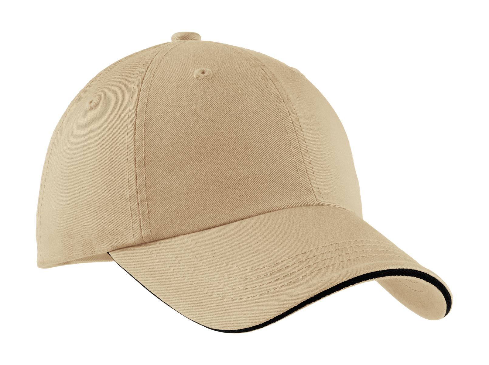 Port Authority Sandwich Bill Cap with Striped Closure C830