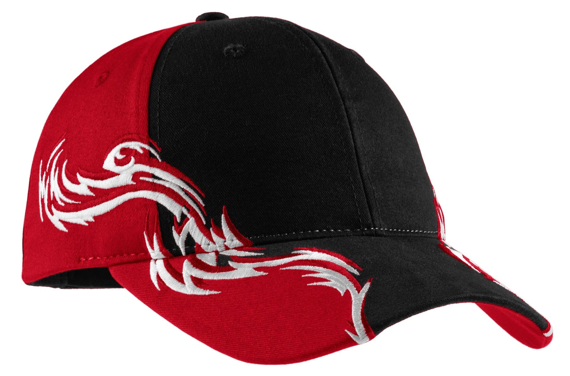 Port Authority Colorblock Racing Cap with Flames C859