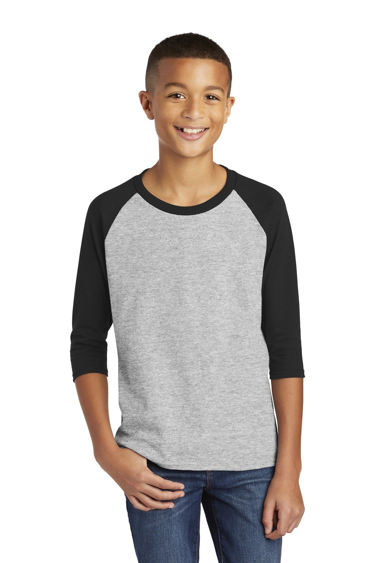 Gildan Heavy Cotton Youth 3/4-Sleeve Raglan T-Shirt 5700B