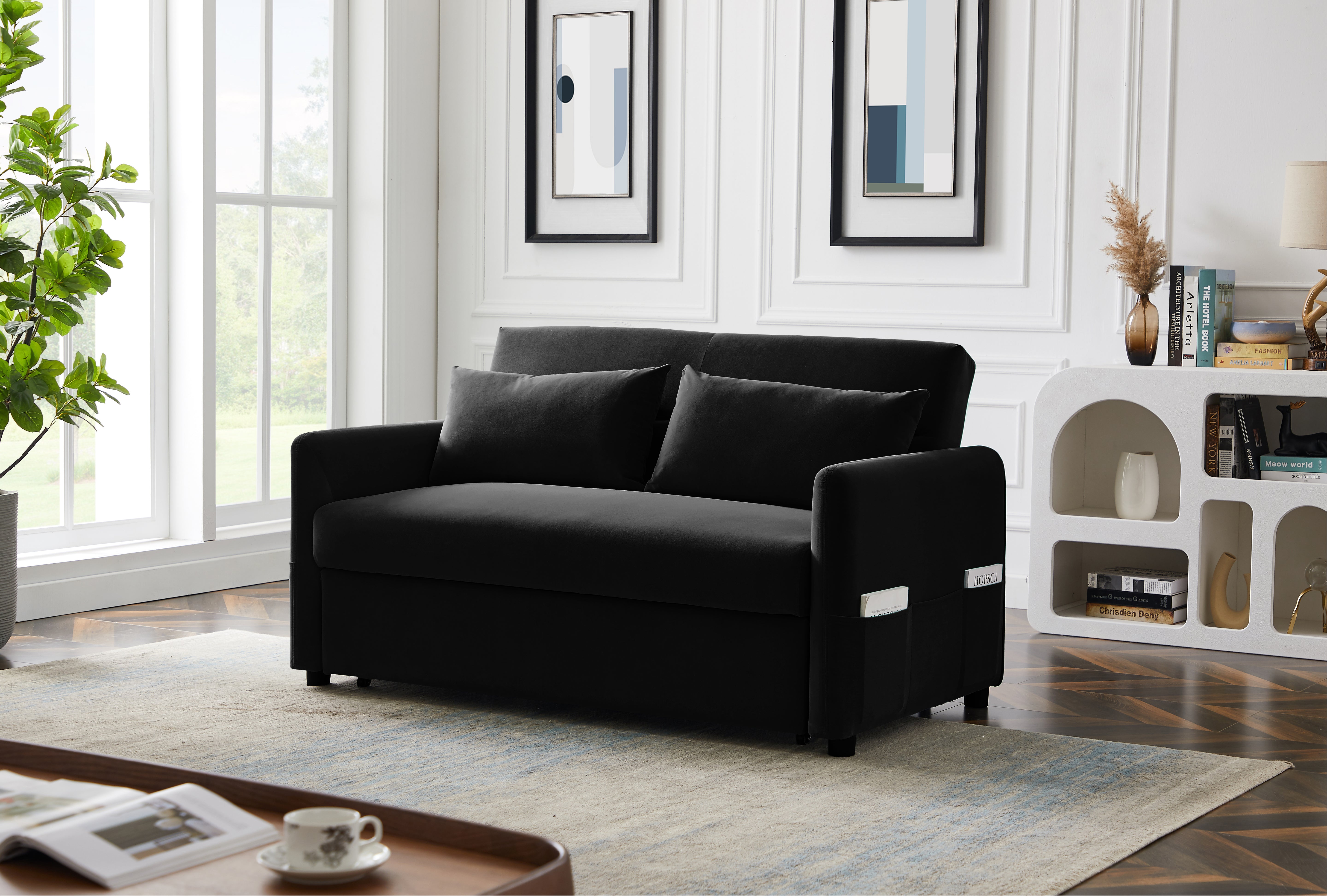 2033 Black Leisure Love Sofa