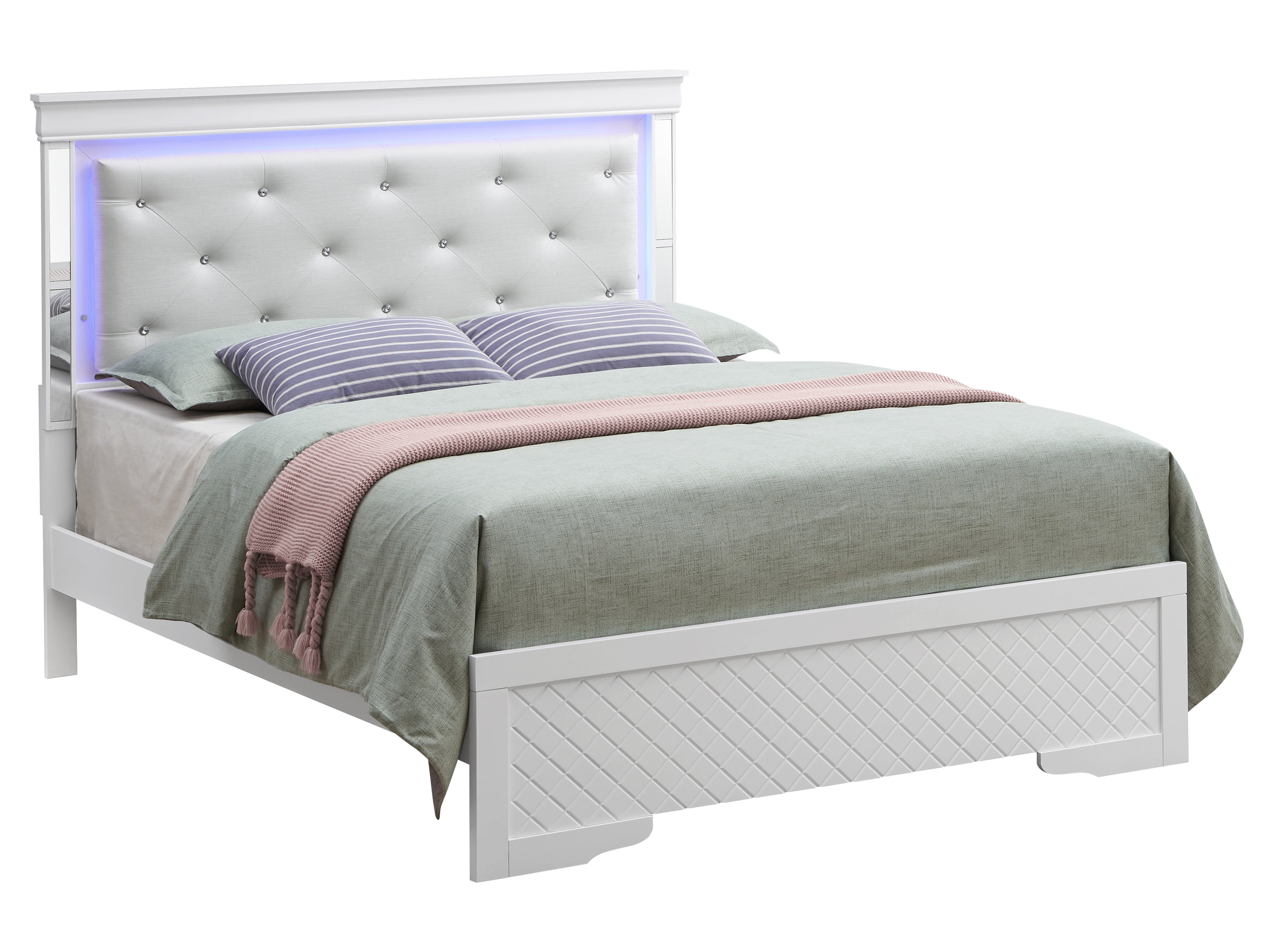 Glory Furniture Verona G6790C-FB3 Full Bed , Silver Champagne