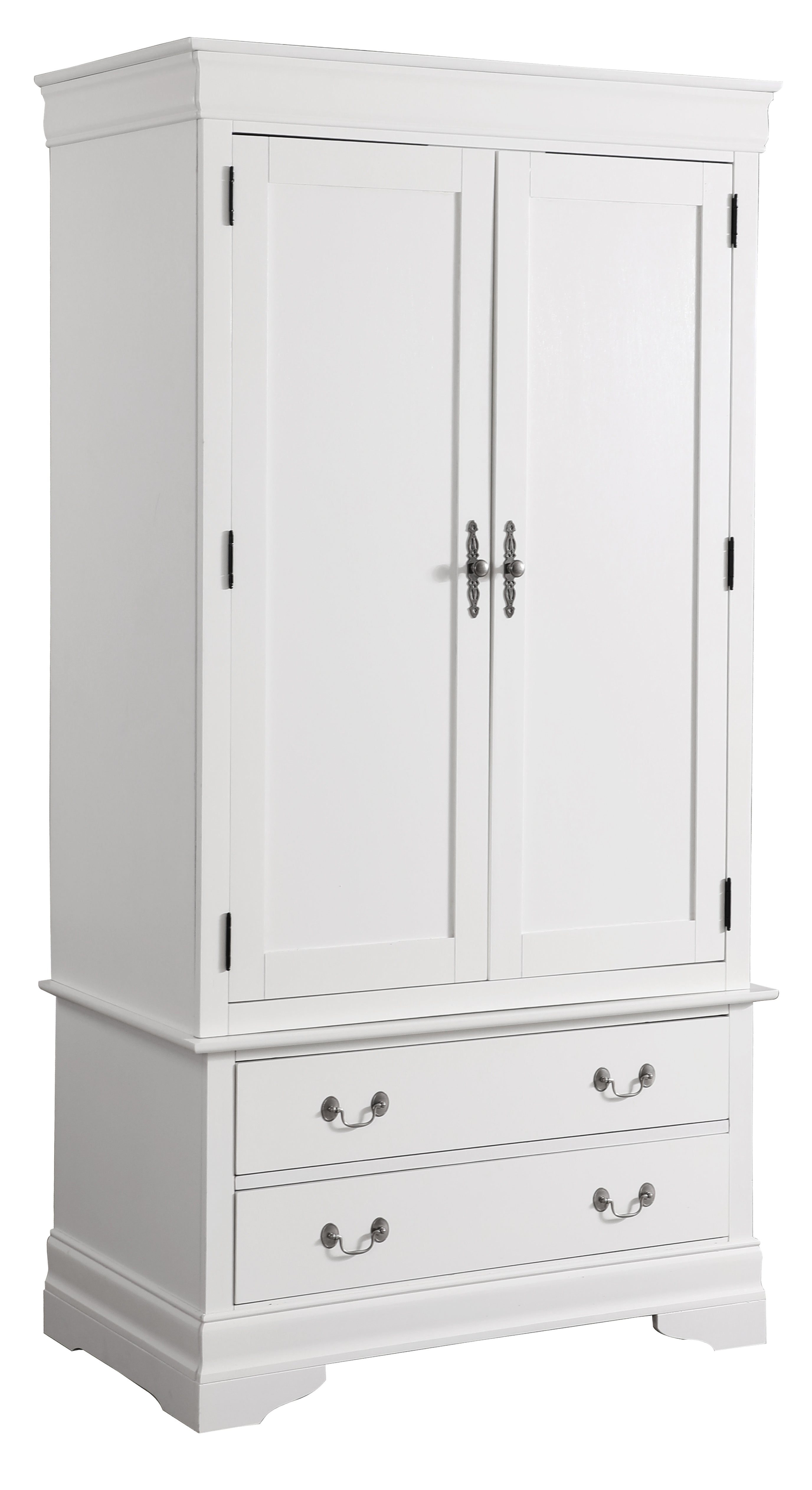 Glory Furniture Louis Phillipe G3190-A Armoire , White