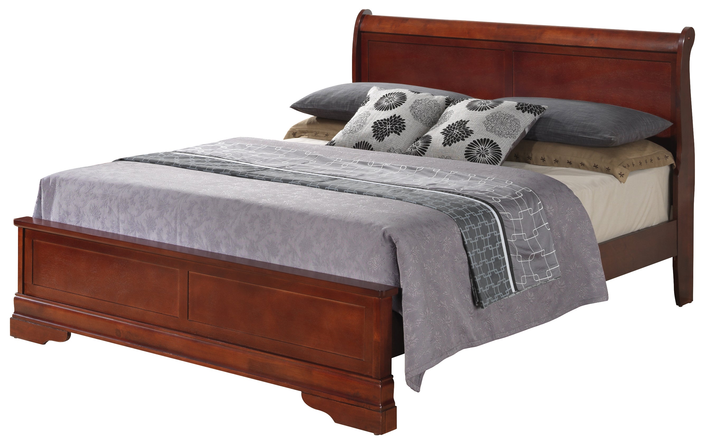 Glory Furniture Louis Phillipe G3100E-KB3 King Bed , Cherry