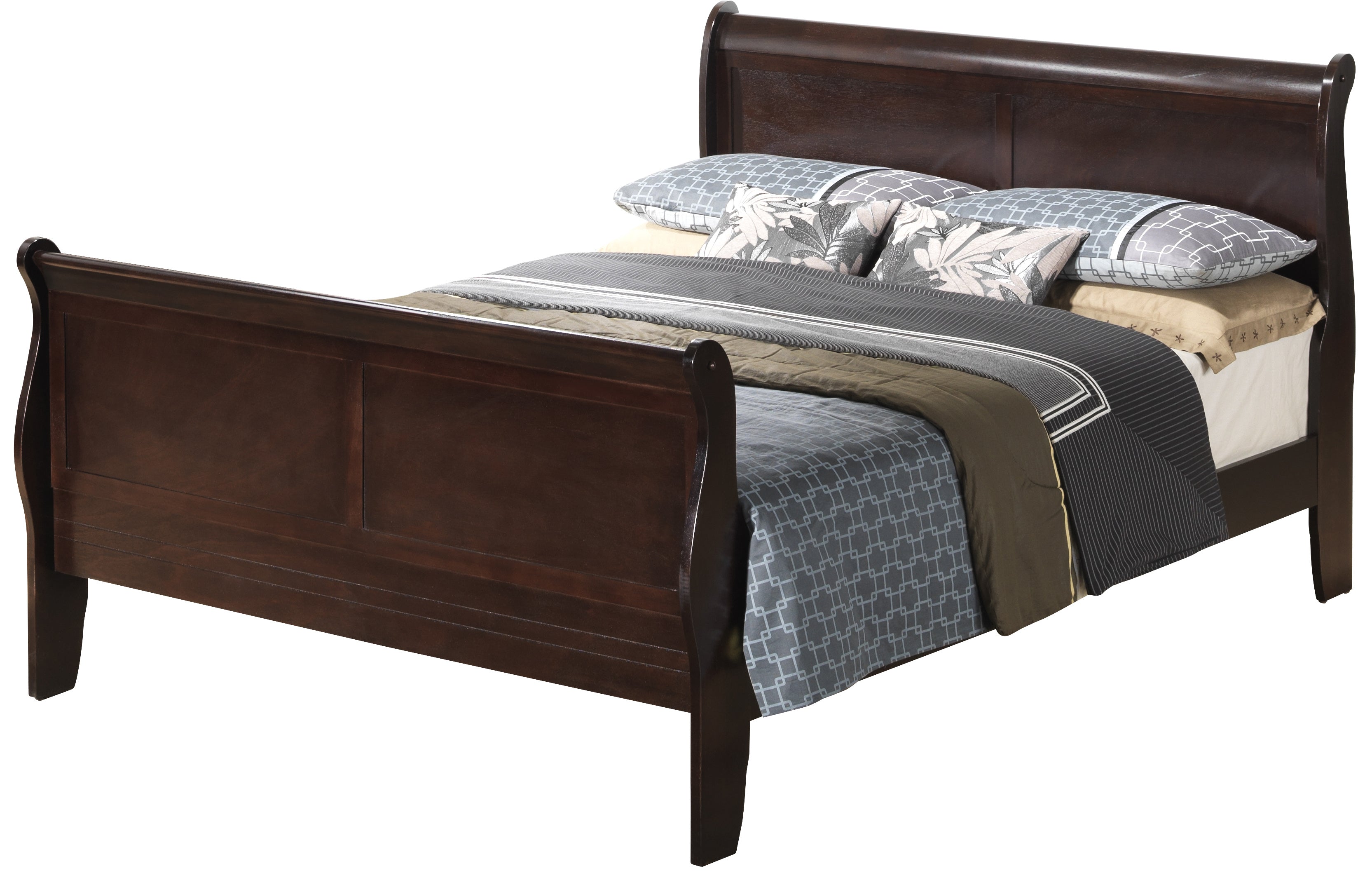 Glory Furniture Louis Phillipe G3125A-KB King Bed , Cappuccino