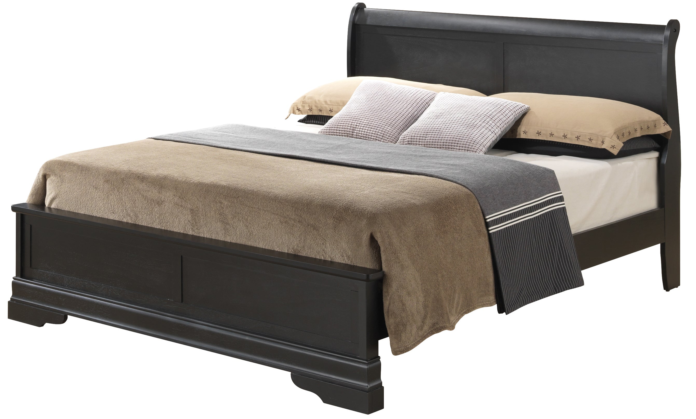 Glory Furniture Louis Phillipe G3150E-FB3 Full Bed , Black