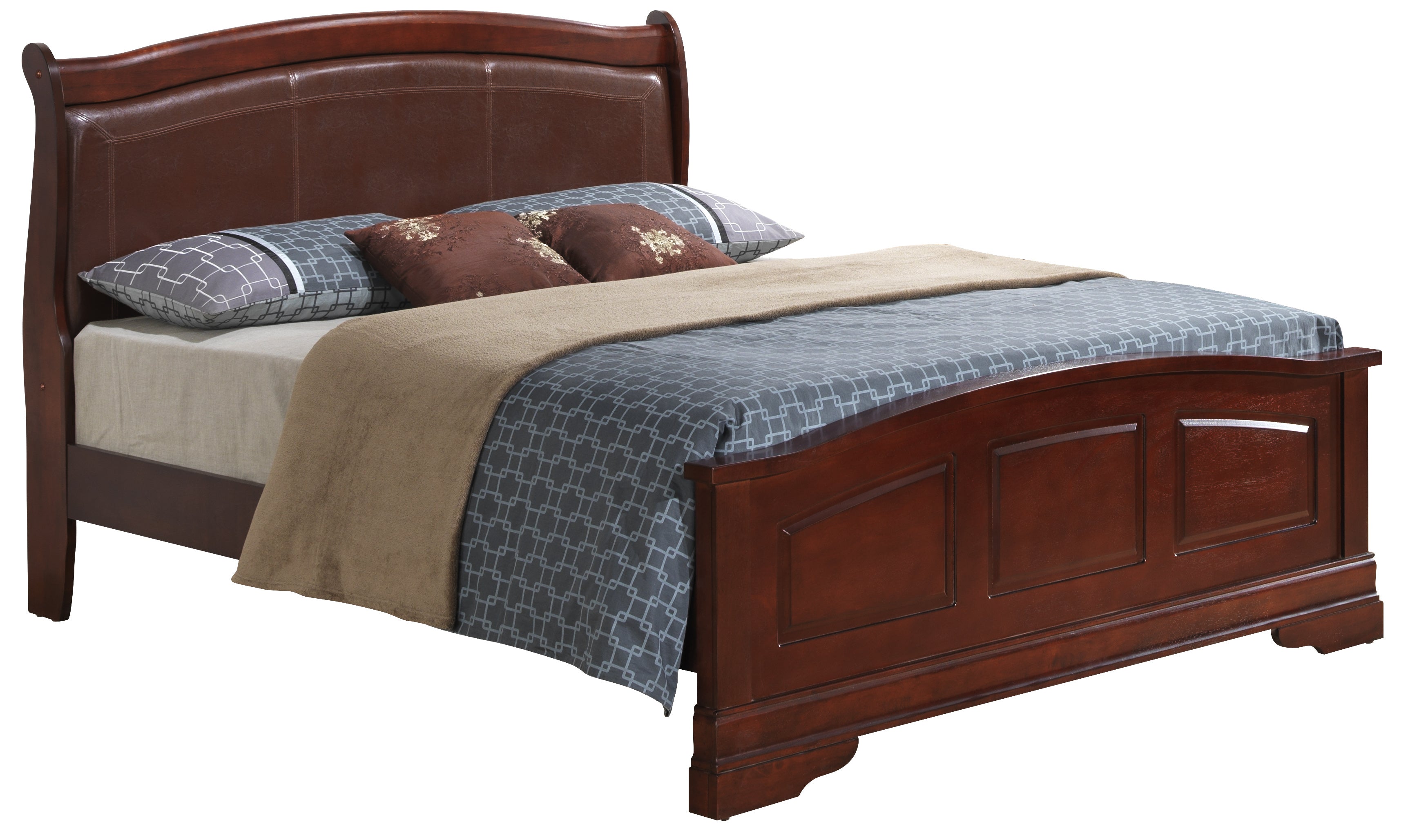 Glory Furniture Louis Phillipe G3100C-KB2 King Bed , Cherry