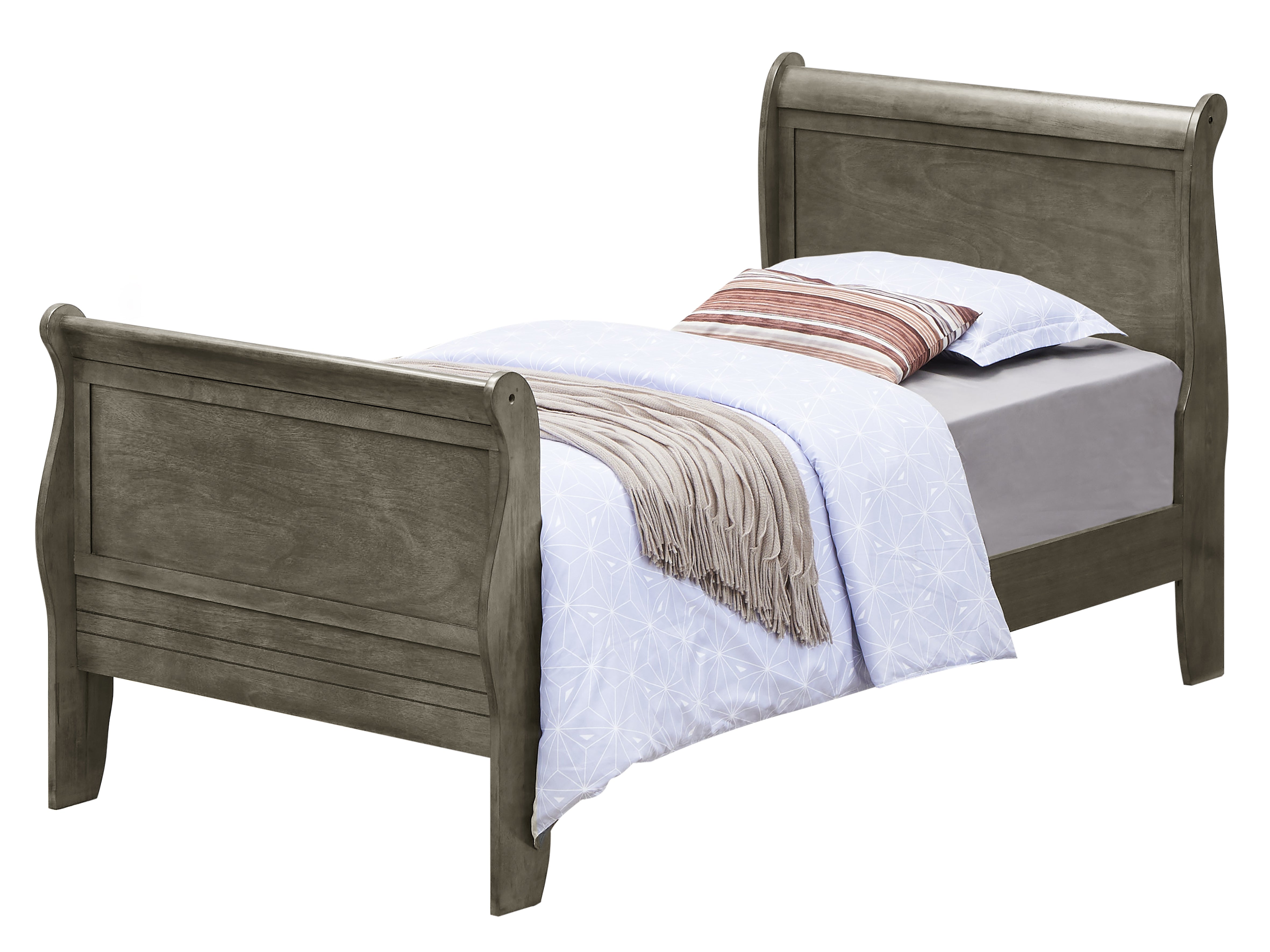 Glory Furniture Louis Phillipe G3105A-TB Twin Bed , Gray