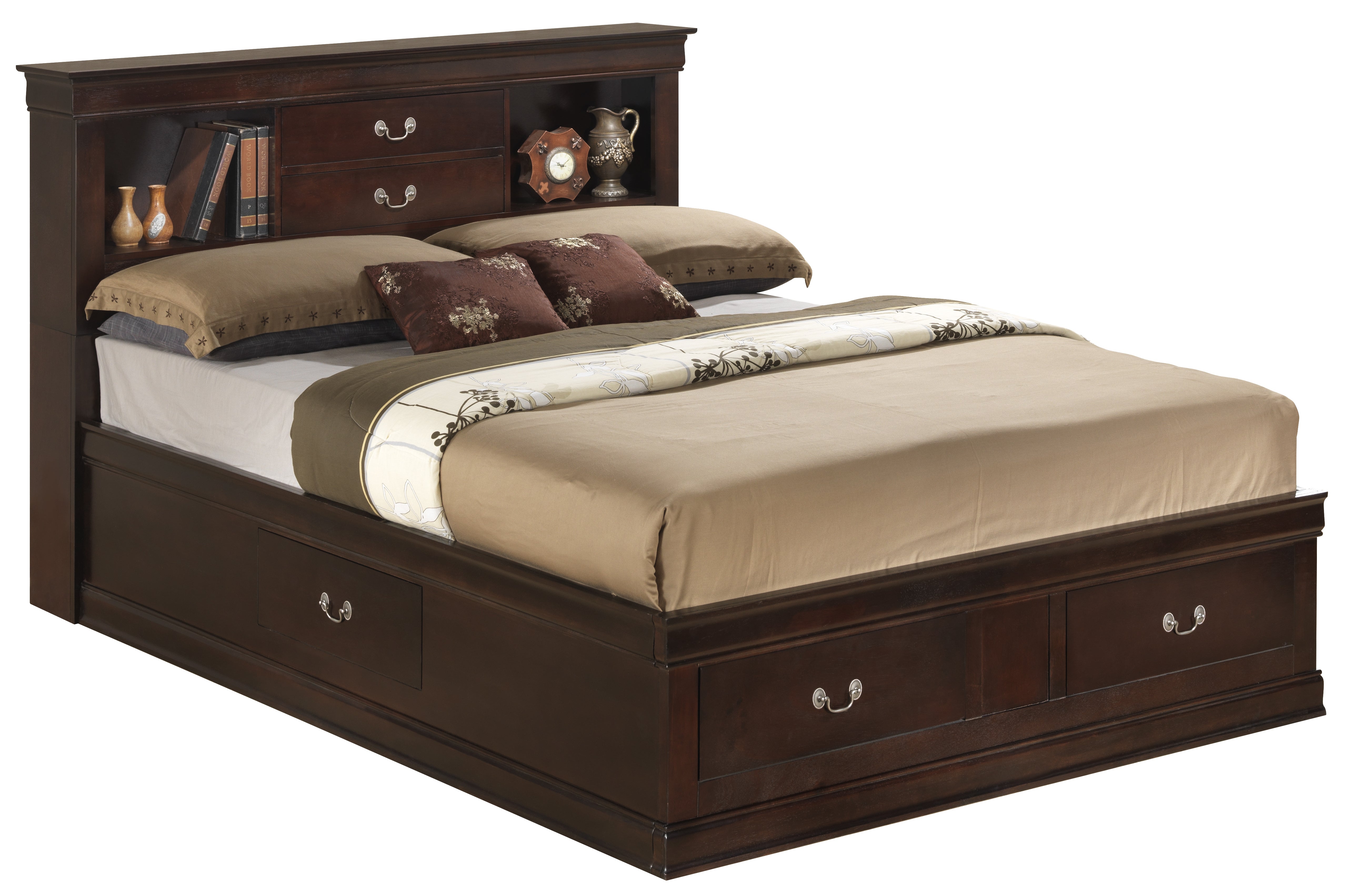 Glory Furniture Louis Phillipe G3125B-FSB Full Storage bed , Cappuccino