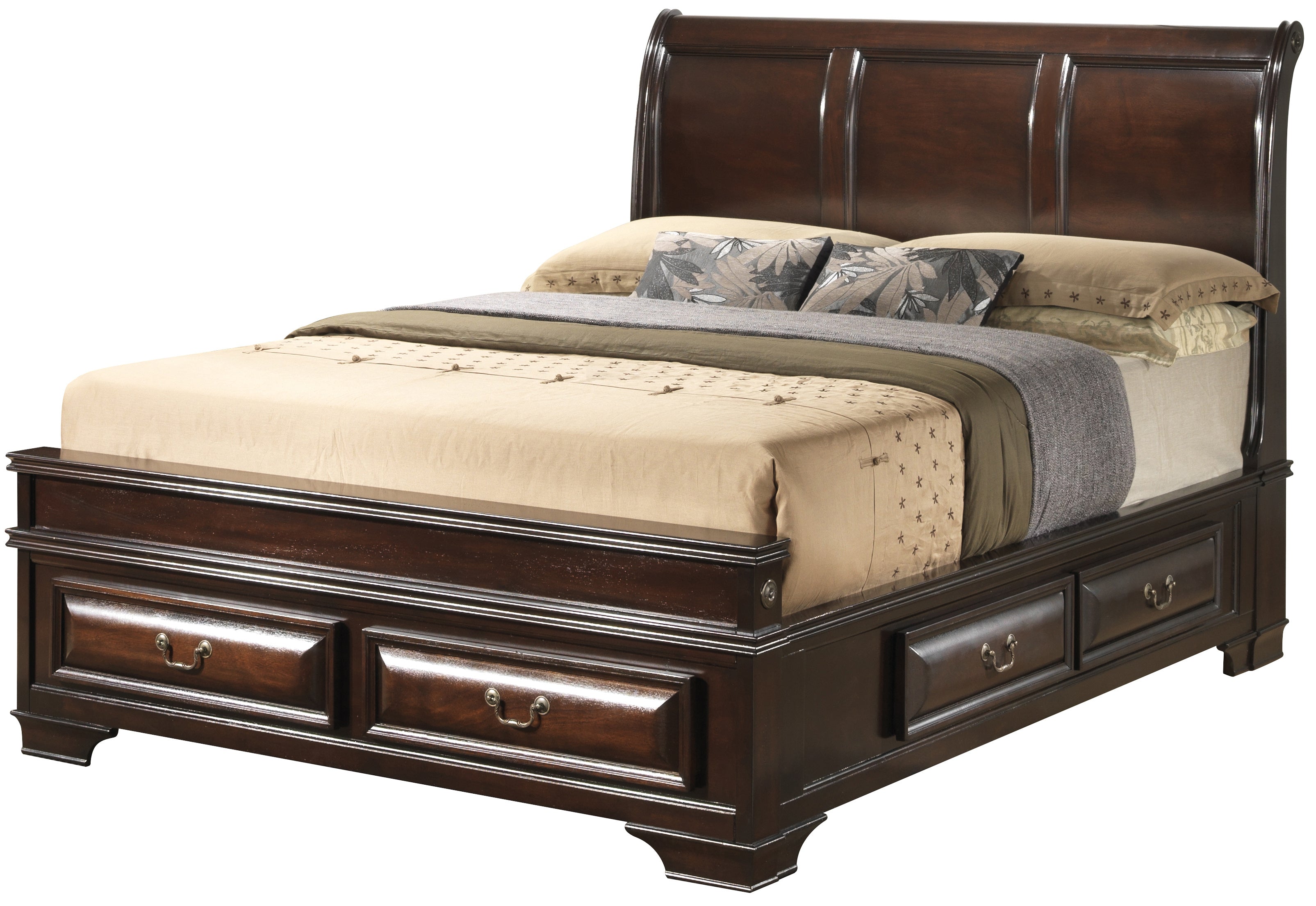 Glory Furniture LaVita G8875A-KB King Storage Bed , Cappuccino