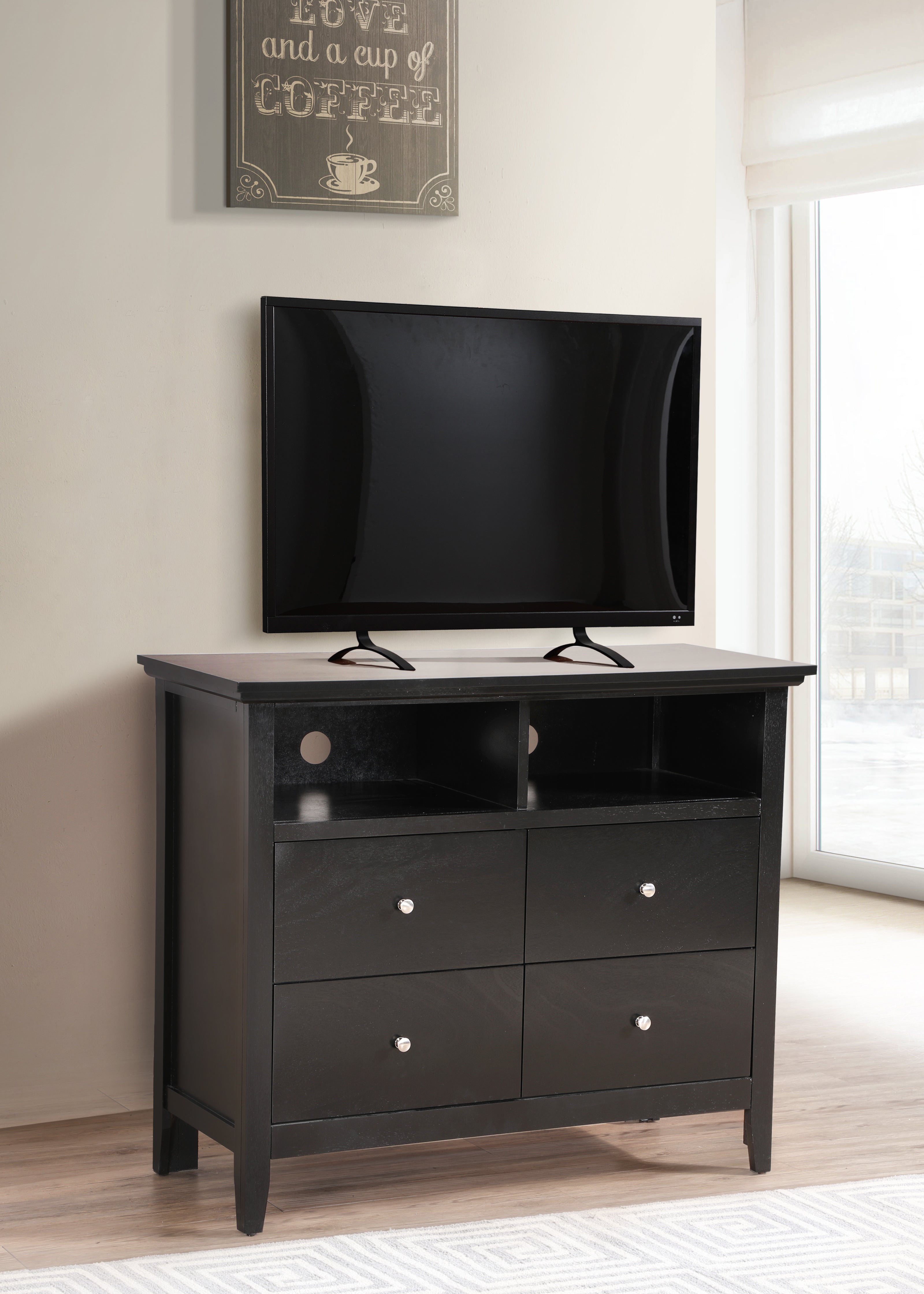 Glory Furniture Hammond G5450-TV Media Chest , Black