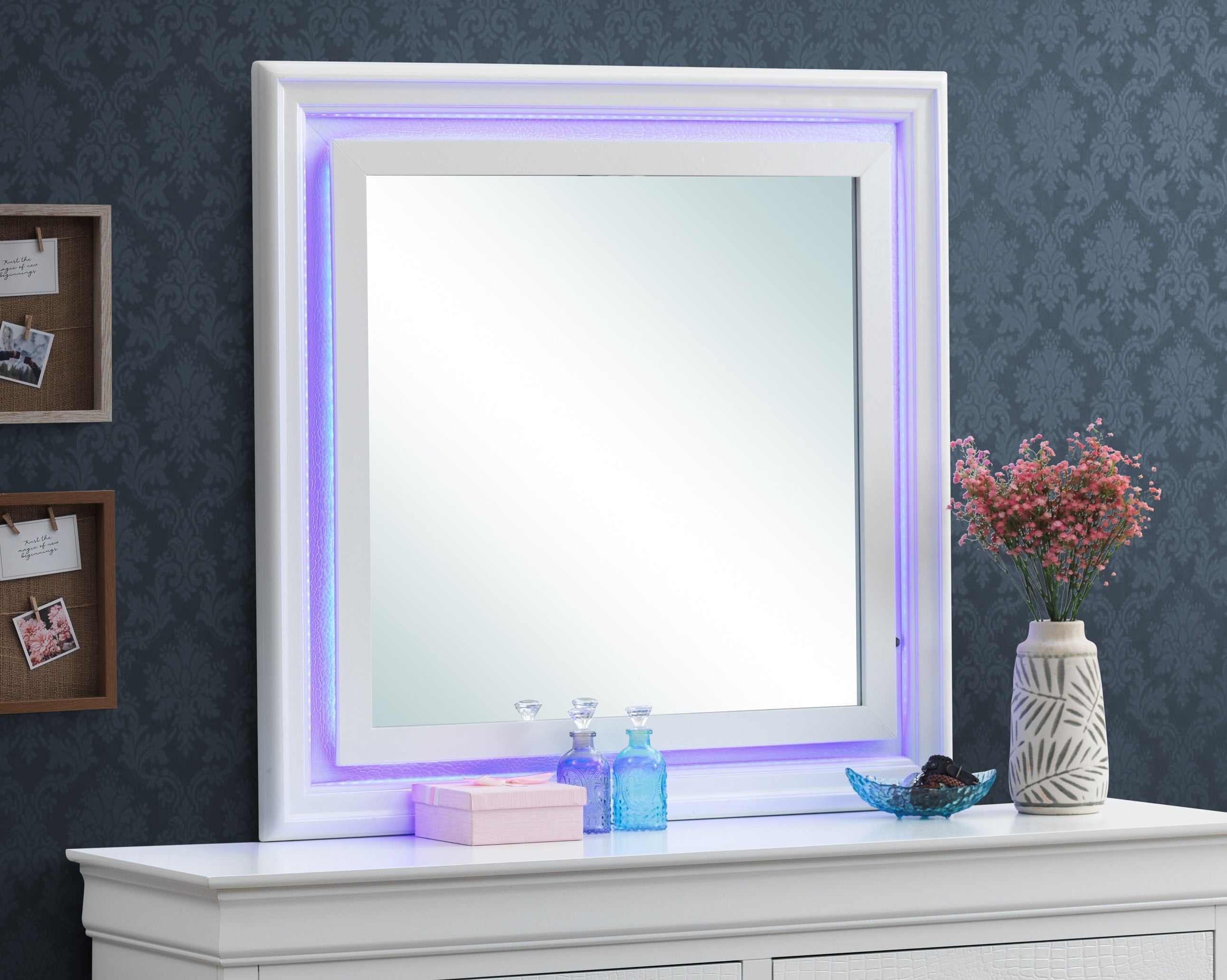 Glory Furniture Lorana G6590-M2 Mirror2 , Silver Champagne