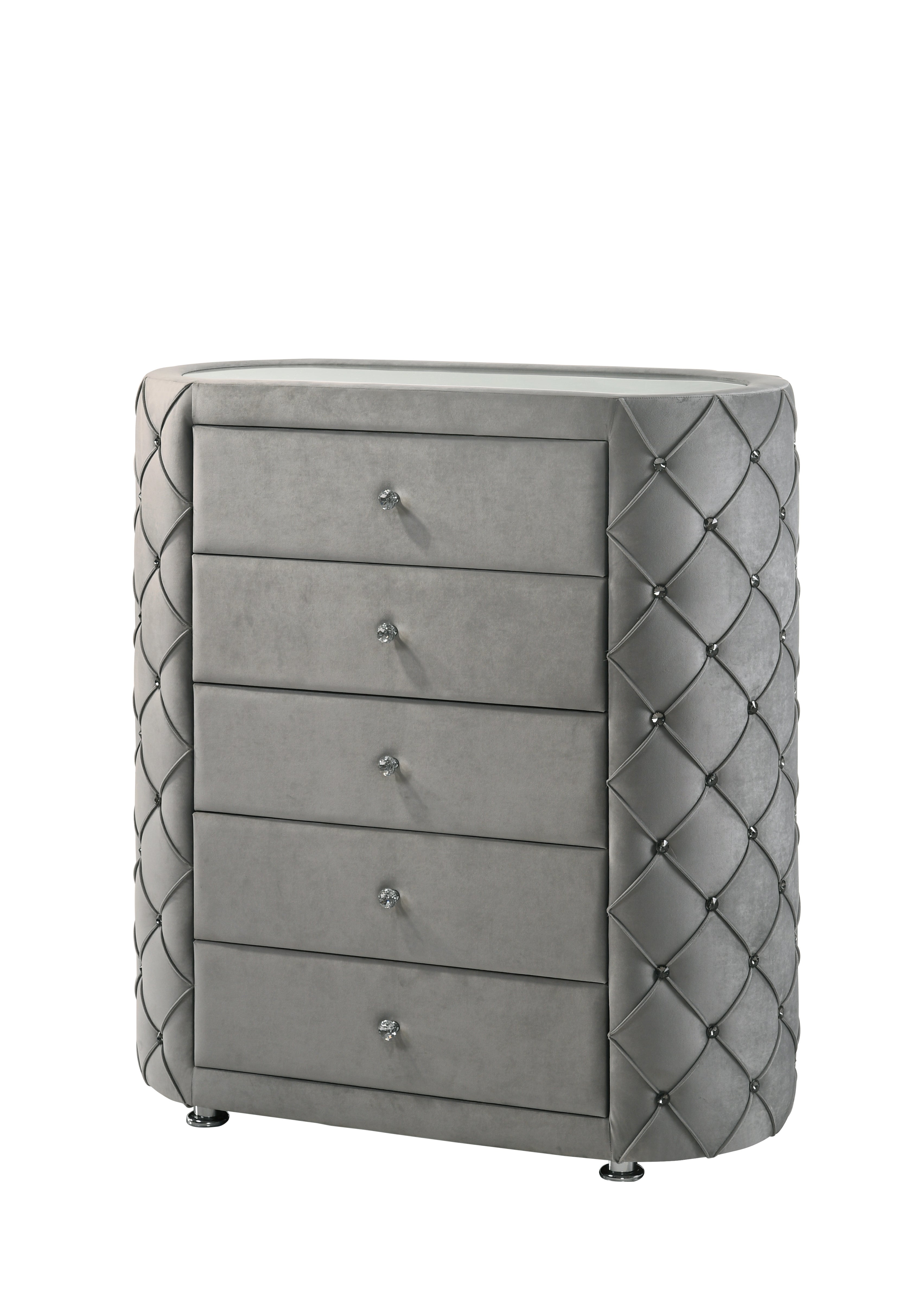 ACME Perine Chest, Gray Velvet BD01066