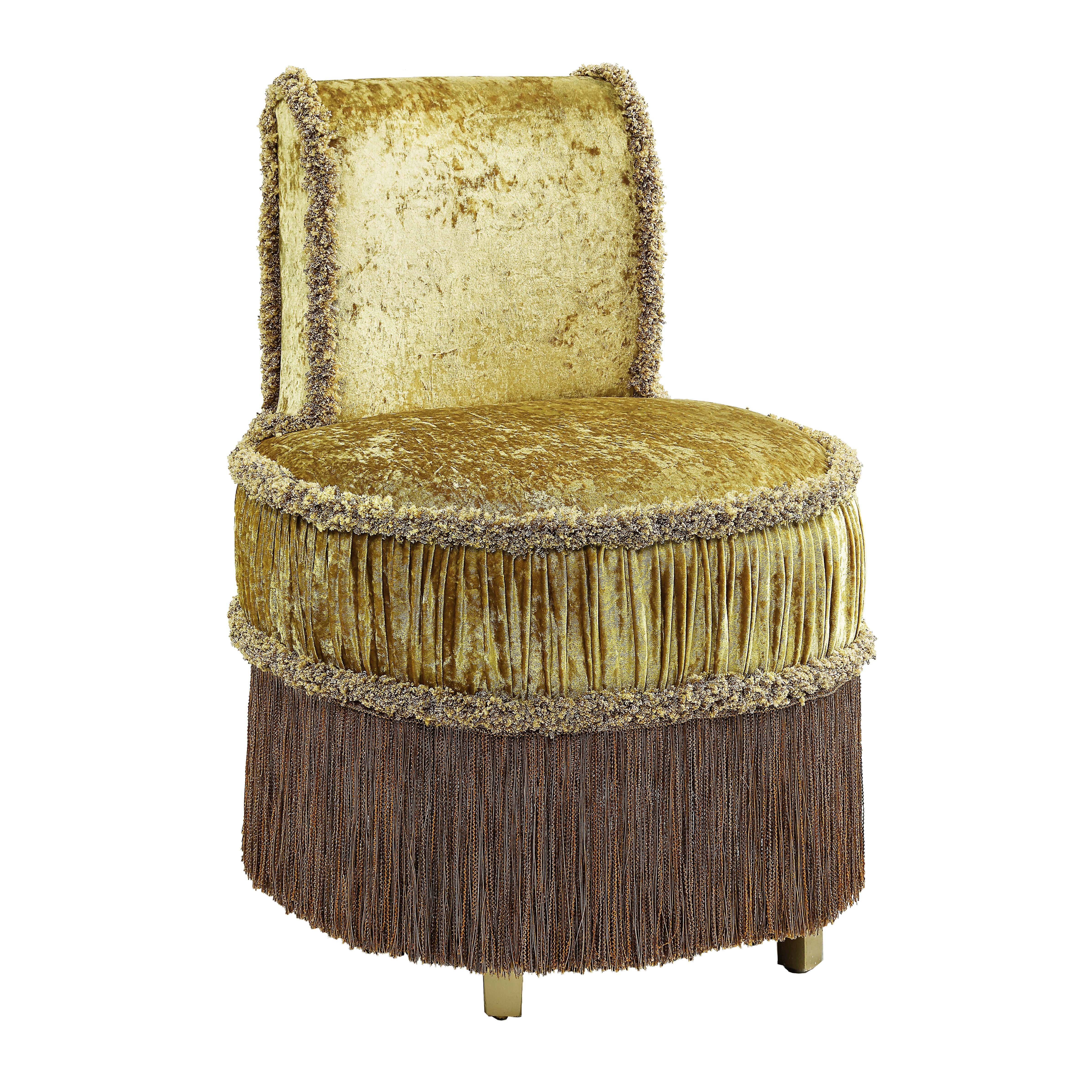 ACME Bernadette STOOL Gold Finish BD01478