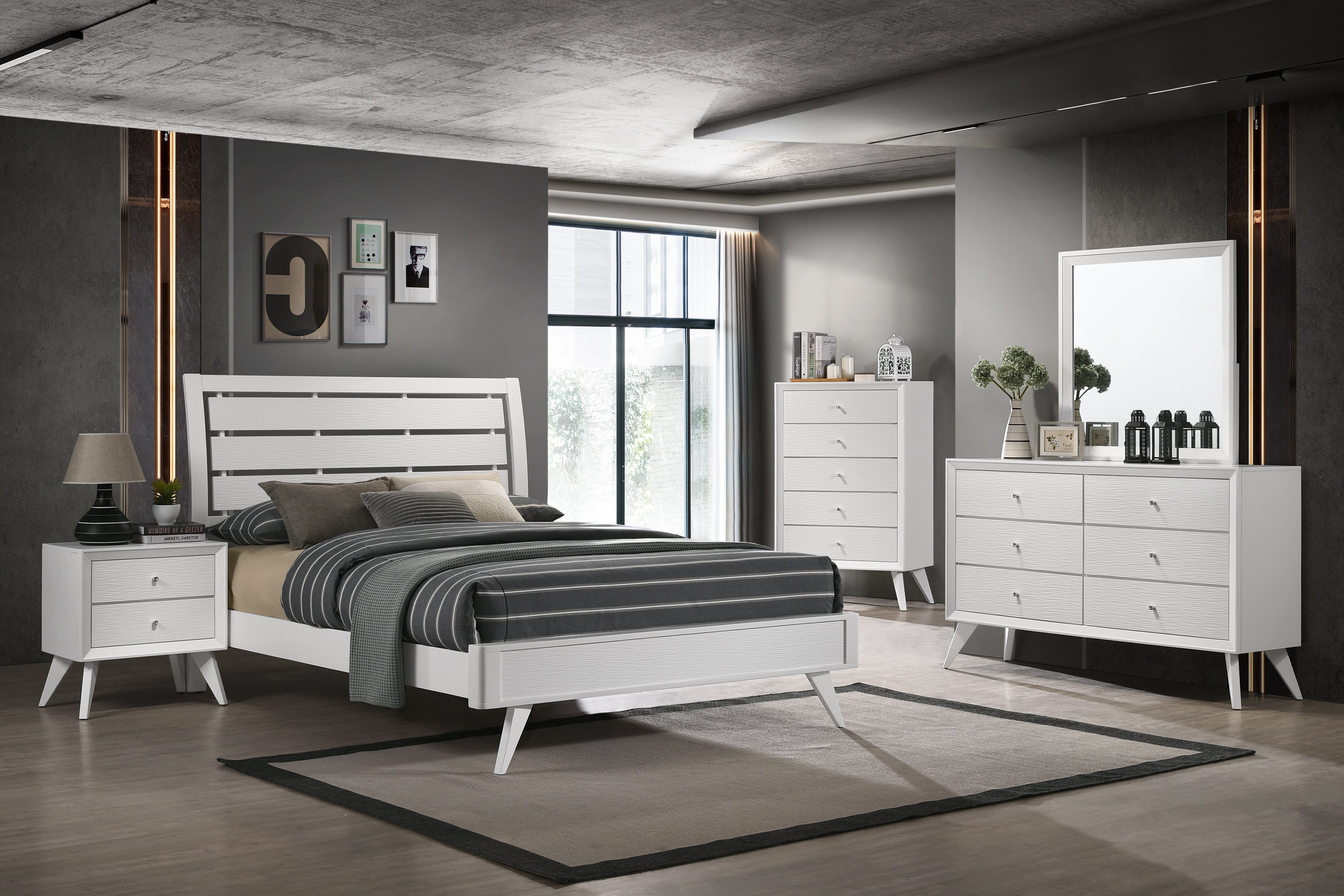 ACME Cerys QUEEN BED White Finish BD01558Q