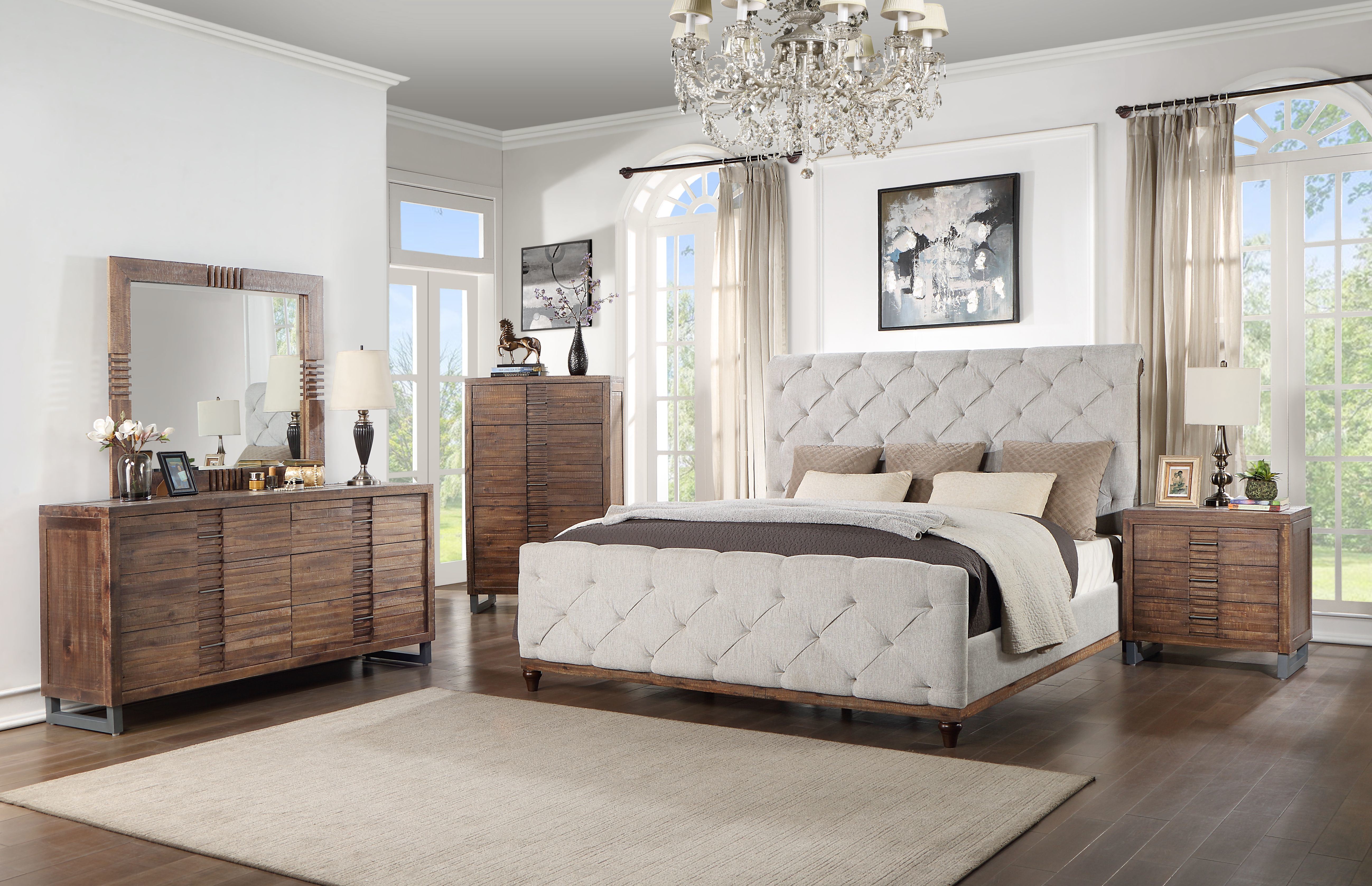 ACME Andria EK BED Reclaimed Oak Finish BD01290EK