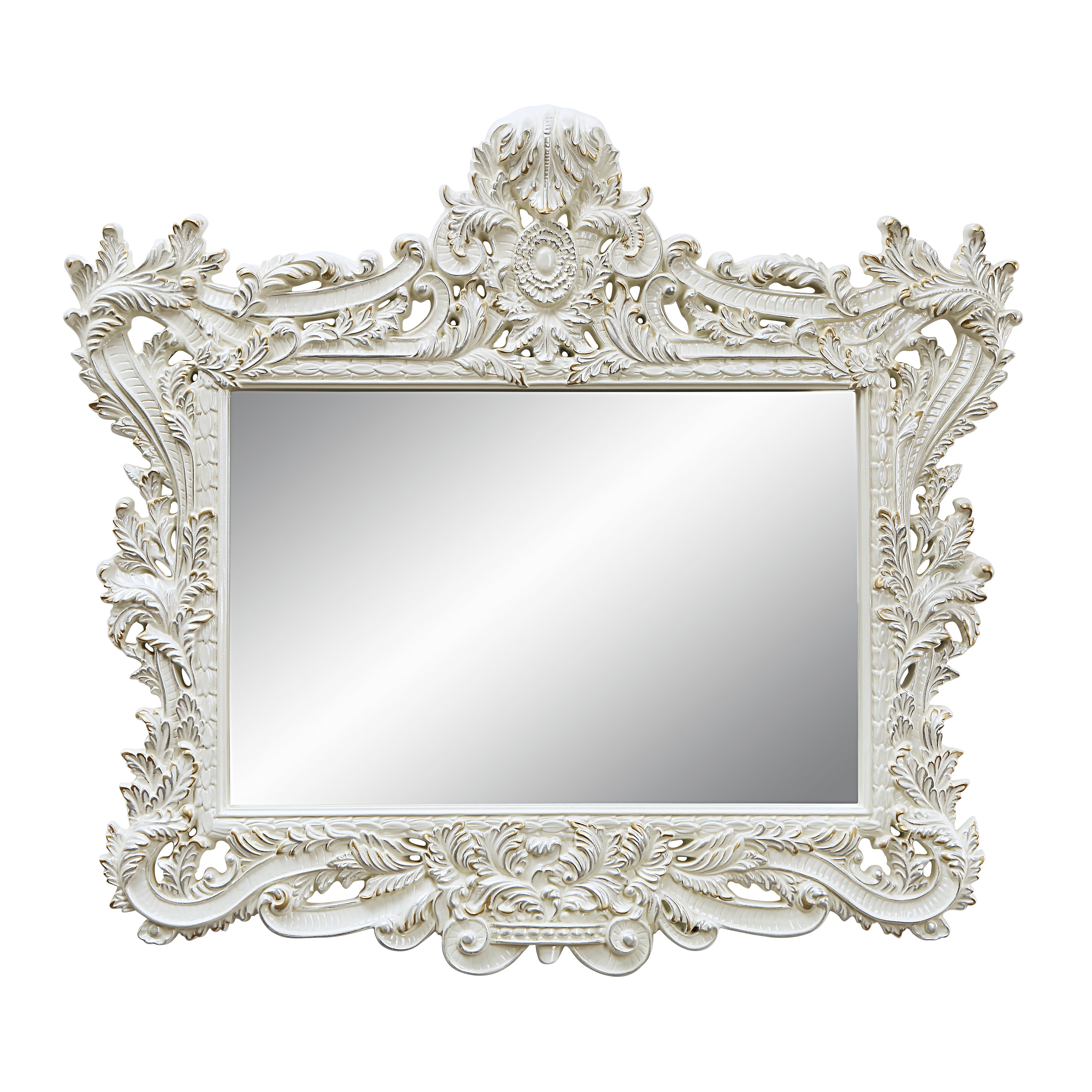 ACME Adara MIRROR Antique White Finish BD01250