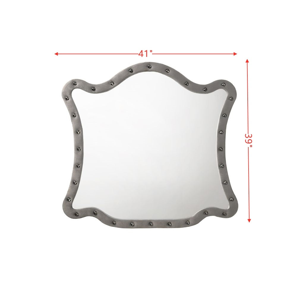 ACME Perine Mirror, Gray Velvet BD01064