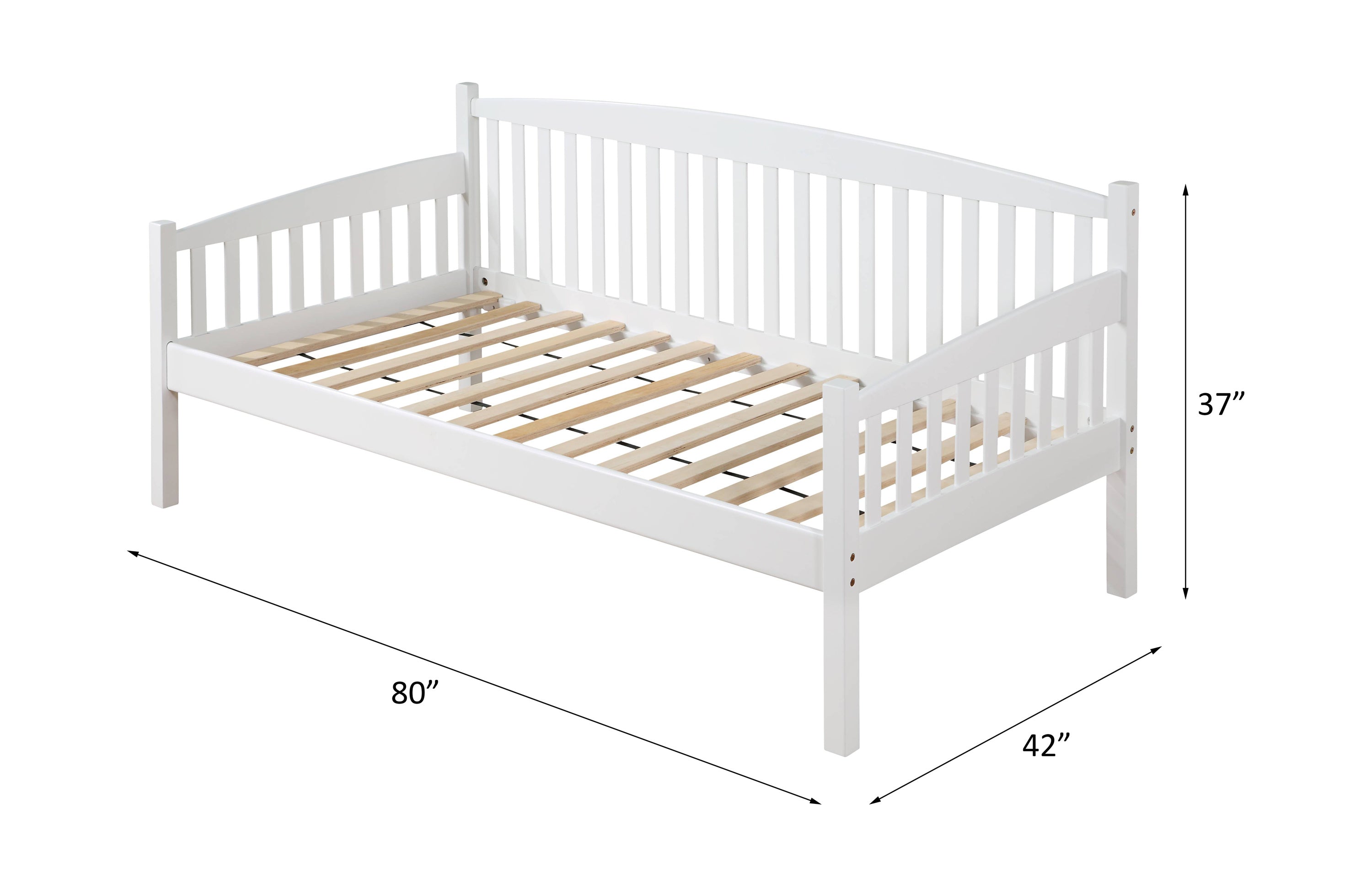 ACME Caryn Daybed (Twin Size), White Finish BD00379