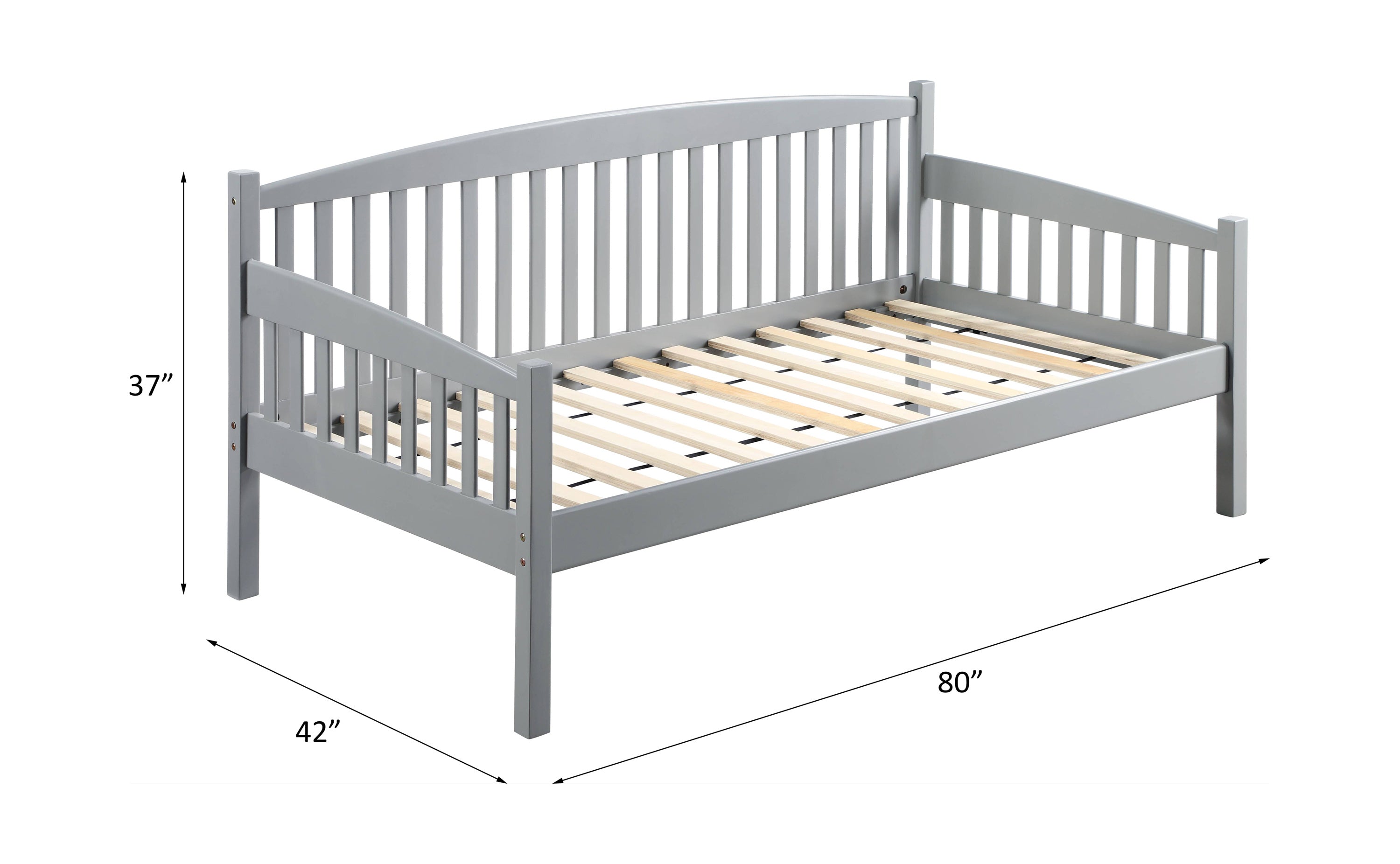 ACME Caryn Daybed (Twin Size), Gray Finish BD00380