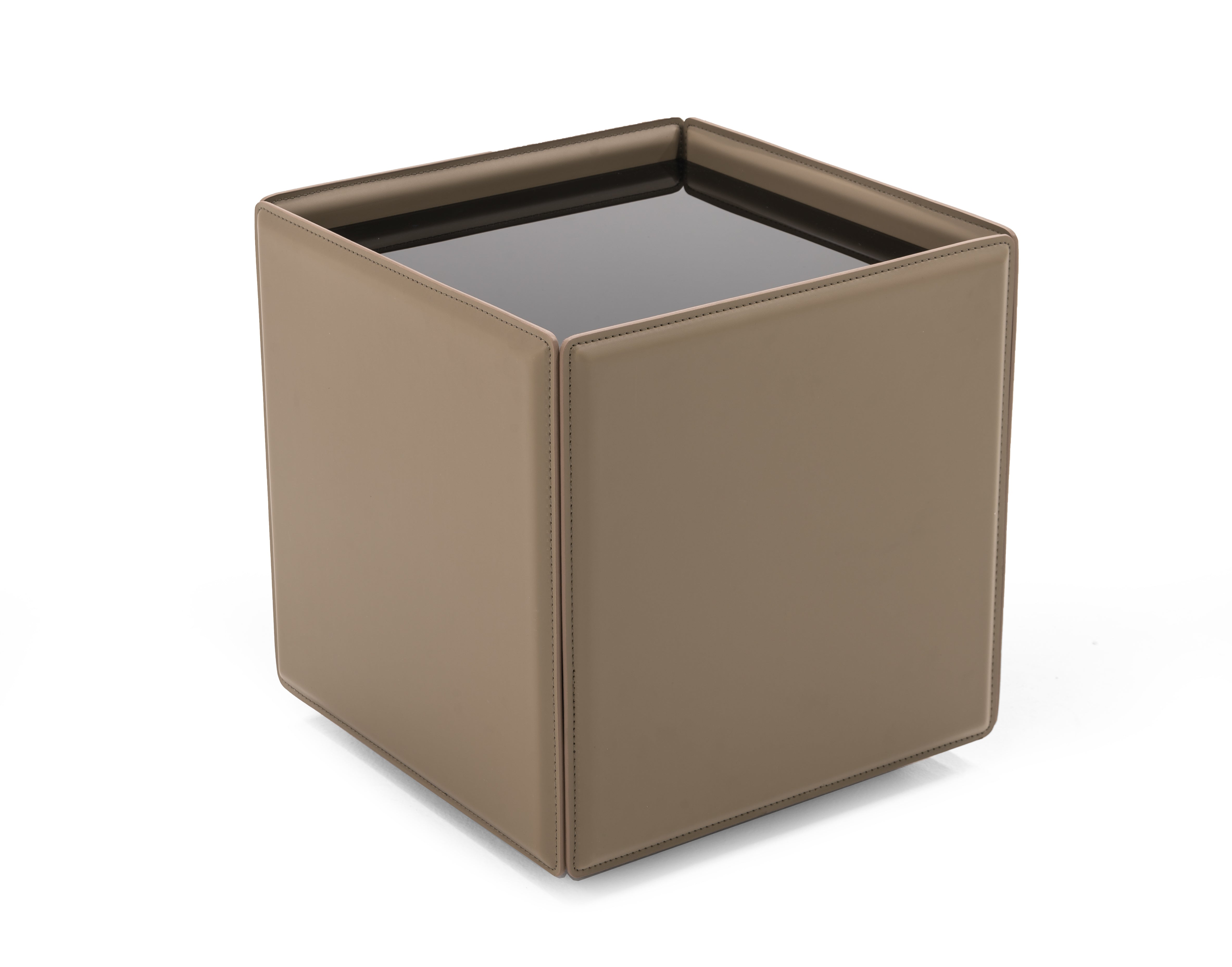 Modrest Vargas Modern Beige Leatherette End Table