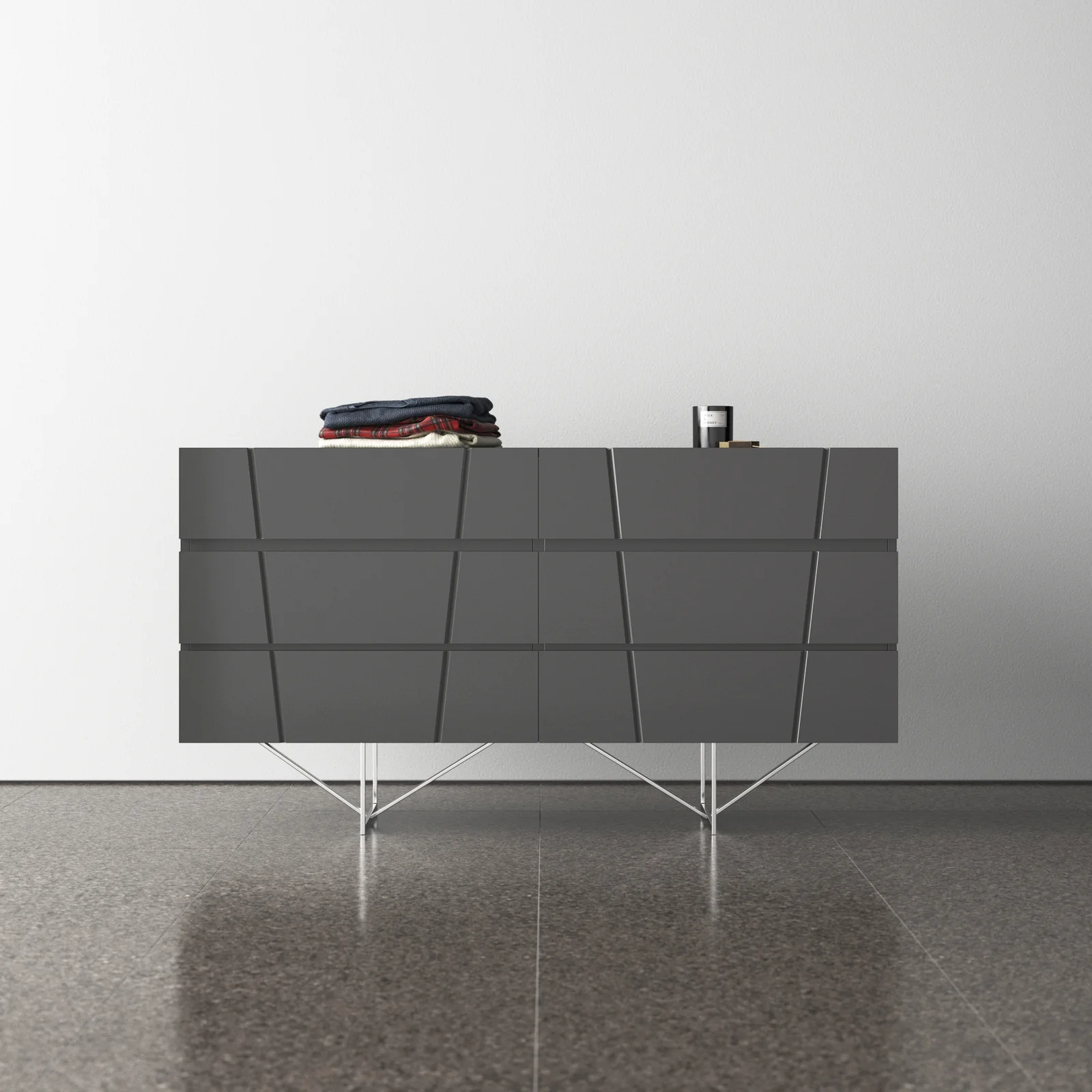 Modrest Chrysler Modern Grey Dresser