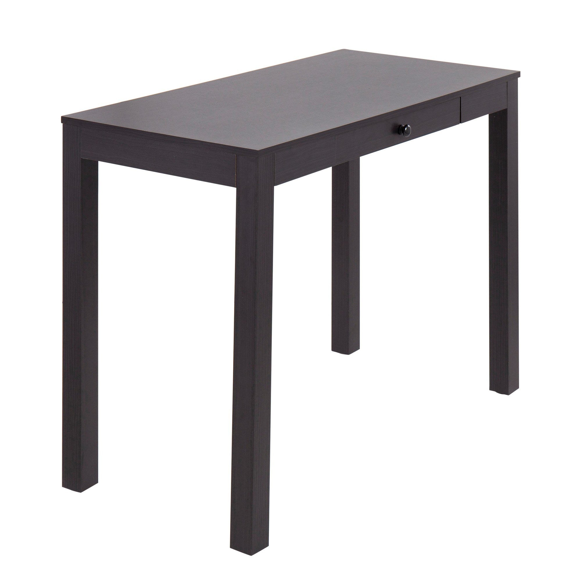 Fuji Contemporary Office Desk in Black Wood by LumiSource