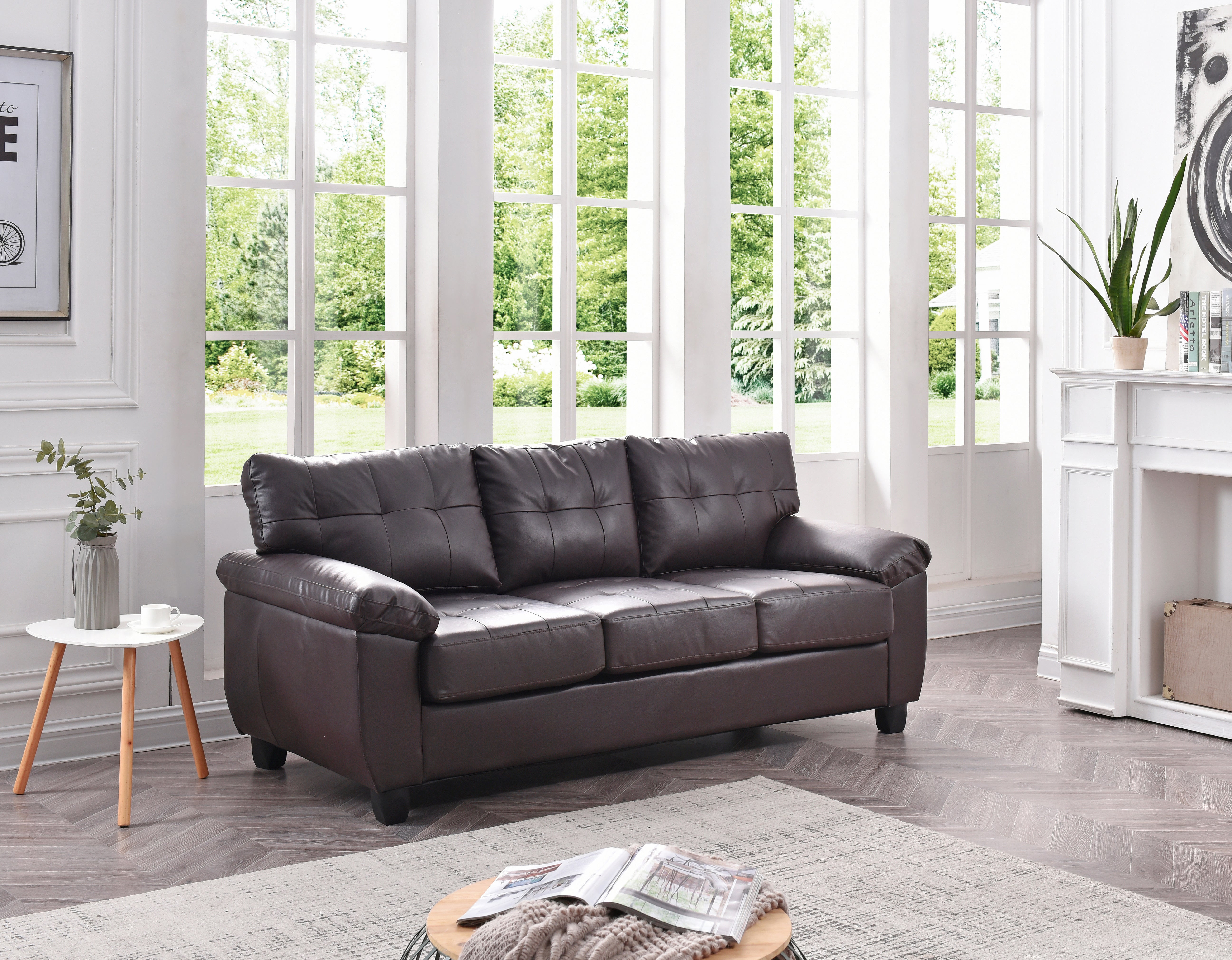 Glory Furniture Gallant G905A-S Sofa , CAPPUCCINO