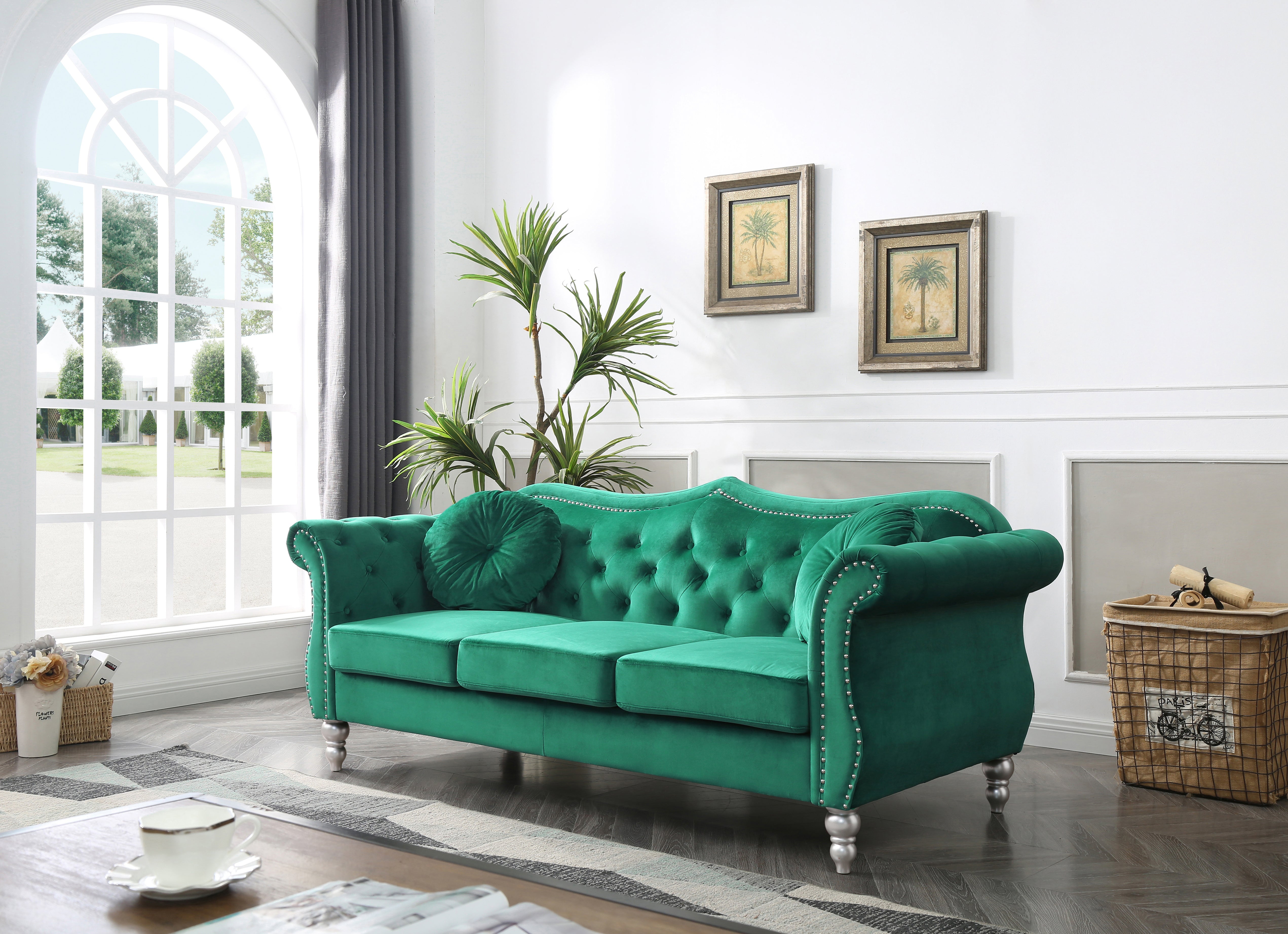 Glory Furniture Hollywood G0662A-S Sofa , GREEN