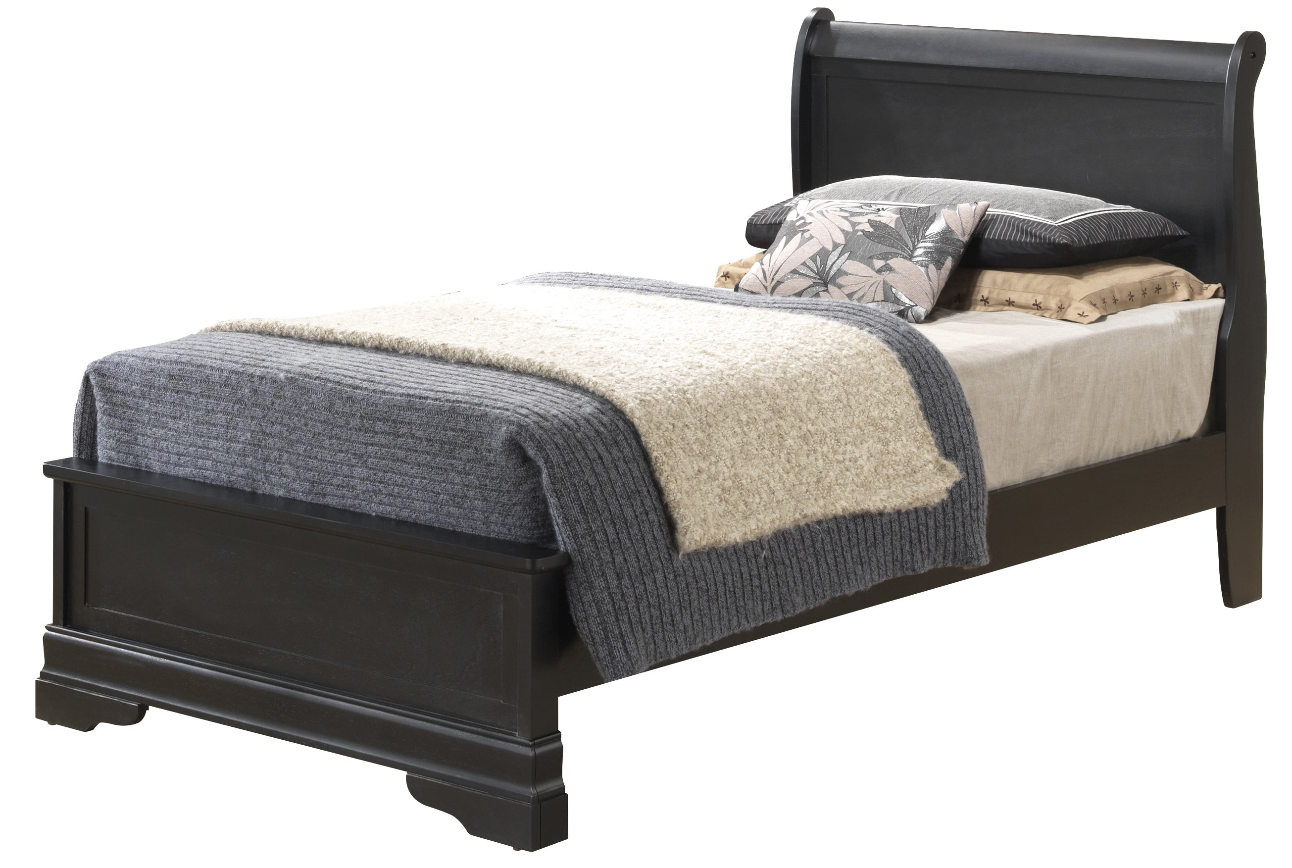 Glory Furniture Louis Phillipe G3150E-TB3 Twin Bed , Black