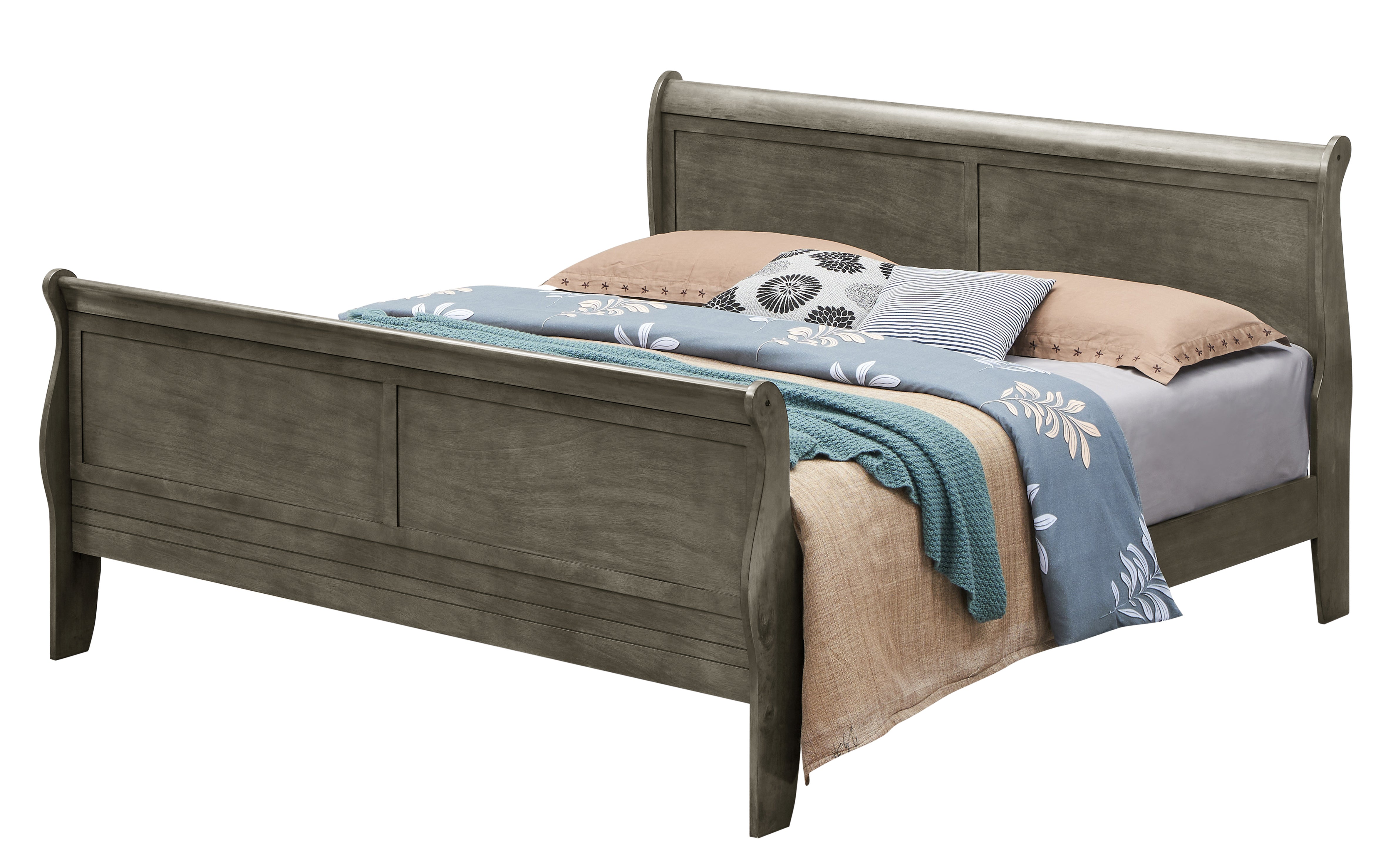 Glory Furniture Louis Phillipe G3105A-KB King Bed , Gray