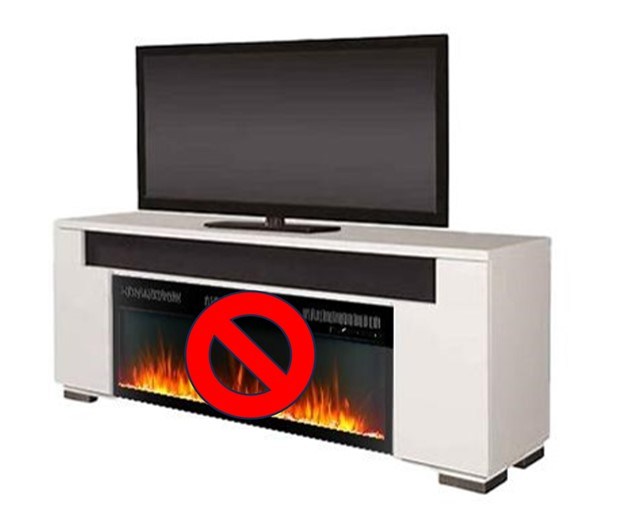 Haley FM50-2071W Entertainment Console Fireplace (Console Only)