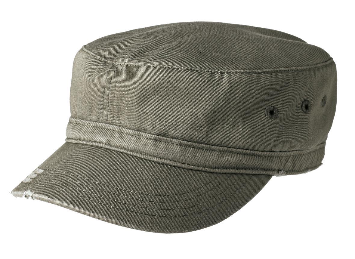 District Distressed Military Hat DT605