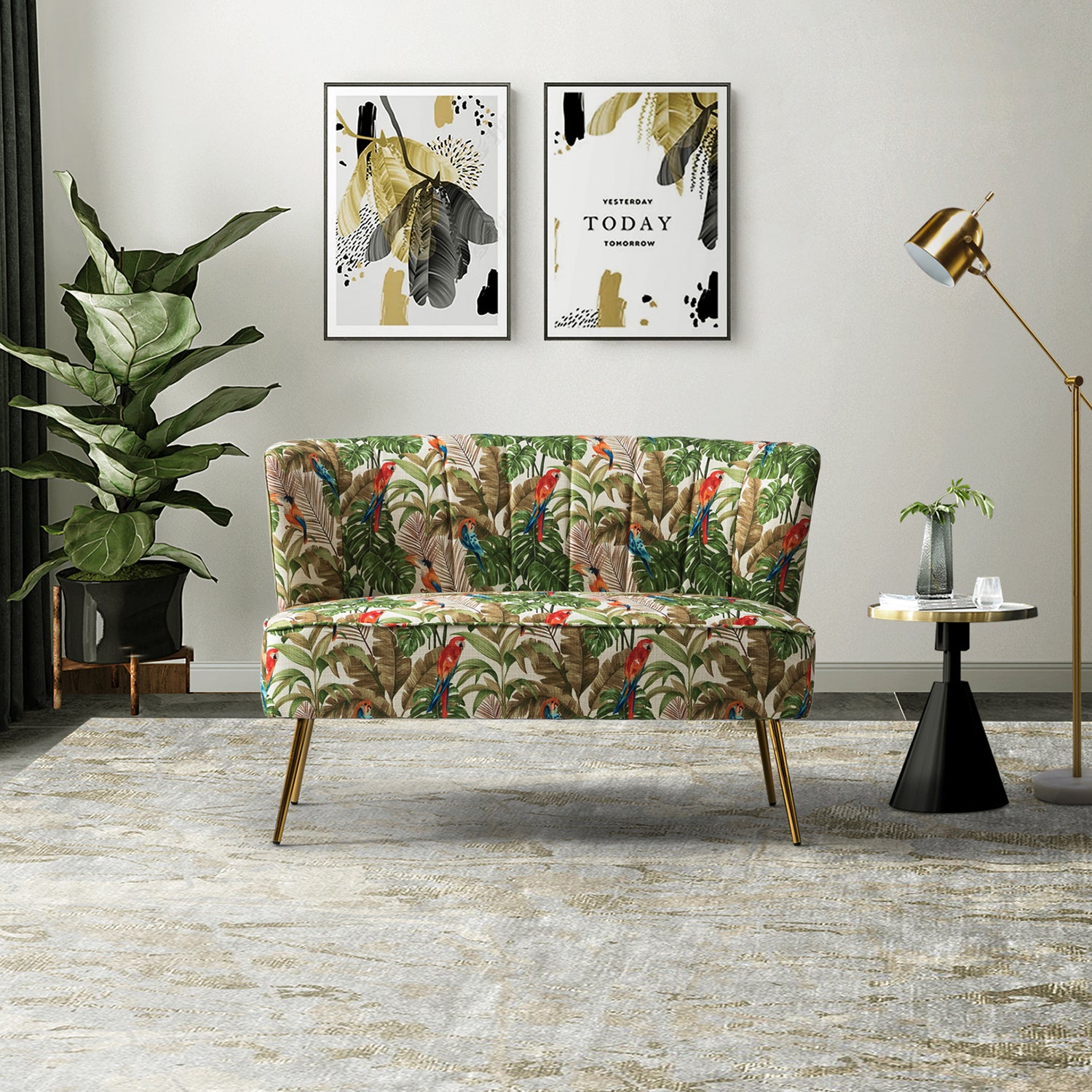 Cuneo Loveseat-Green