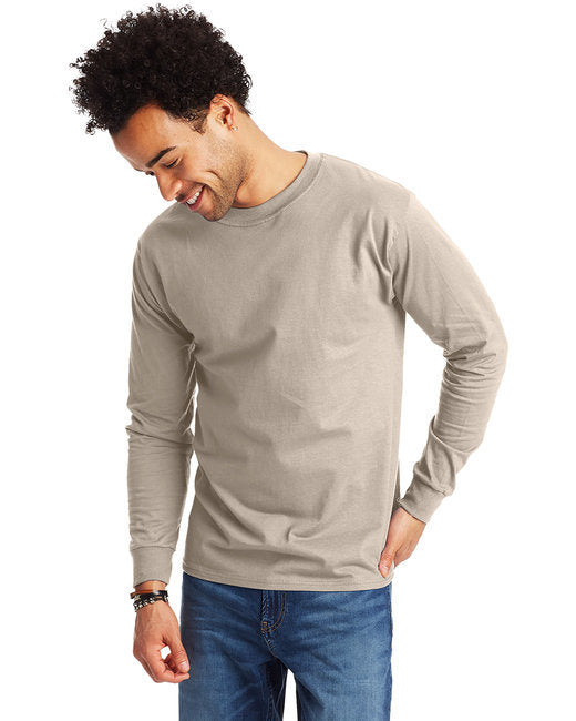 Hanes 5186 Adult Long-Sleeve Beefy-T