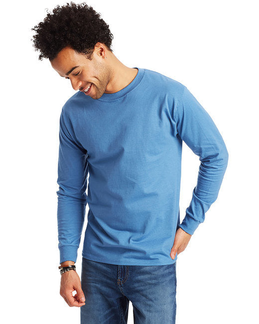 Hanes 5186 Adult Long-Sleeve Beefy-T