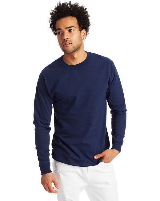 Hanes 5186 Adult Long-Sleeve Beefy-T