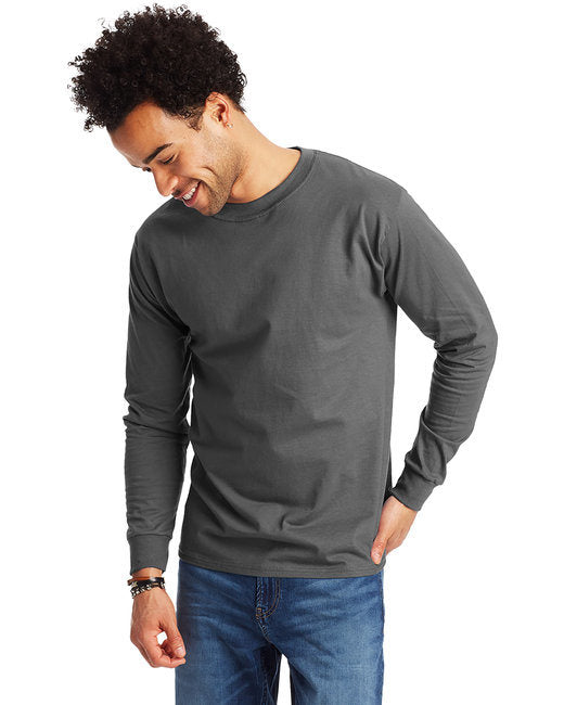 Hanes 5186 Adult Long-Sleeve Beefy-T