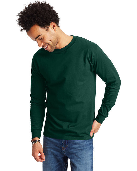 Hanes 5186 Adult Long-Sleeve Beefy-T