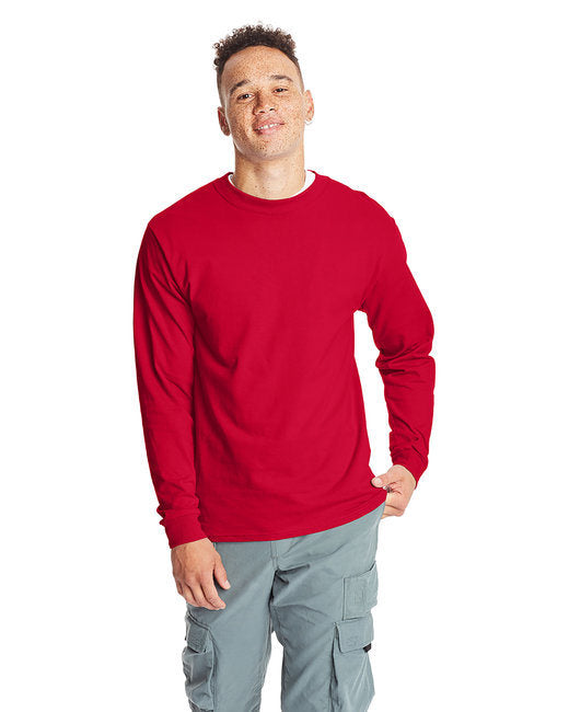 Hanes 5186 Adult Long-Sleeve Beefy-T