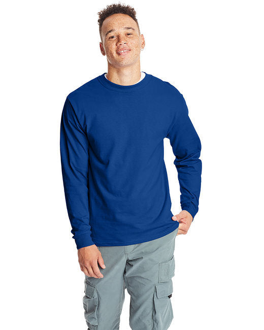 Hanes 5186 Adult Long-Sleeve Beefy-T