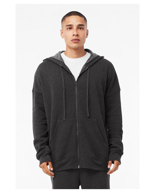 Bella + Canvas 3759 Unisex Sponge Fleece DTM Full-Zip Hooded Sweatshirt