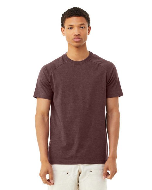 Bella + Canvas 3201 Men's Heather CVC Raglan T-Shirt