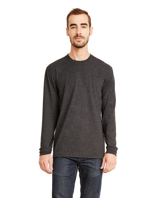 Next Level Apparel 6411 Unisex Sueded Long-Sleeve Crew