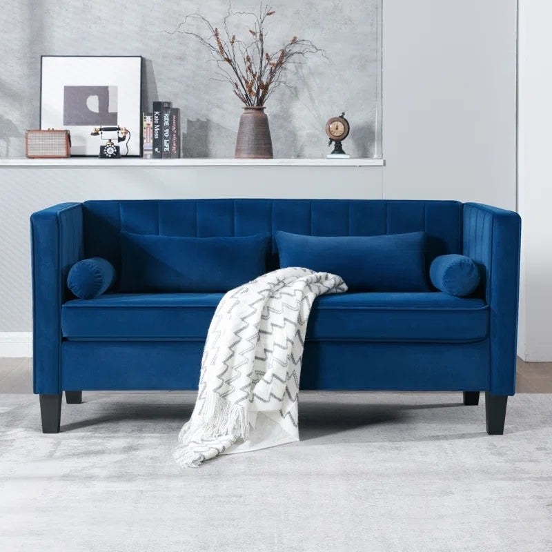 Sofa ,64.96" Modern Sofa Couch 2 Seater Fabric Sofa